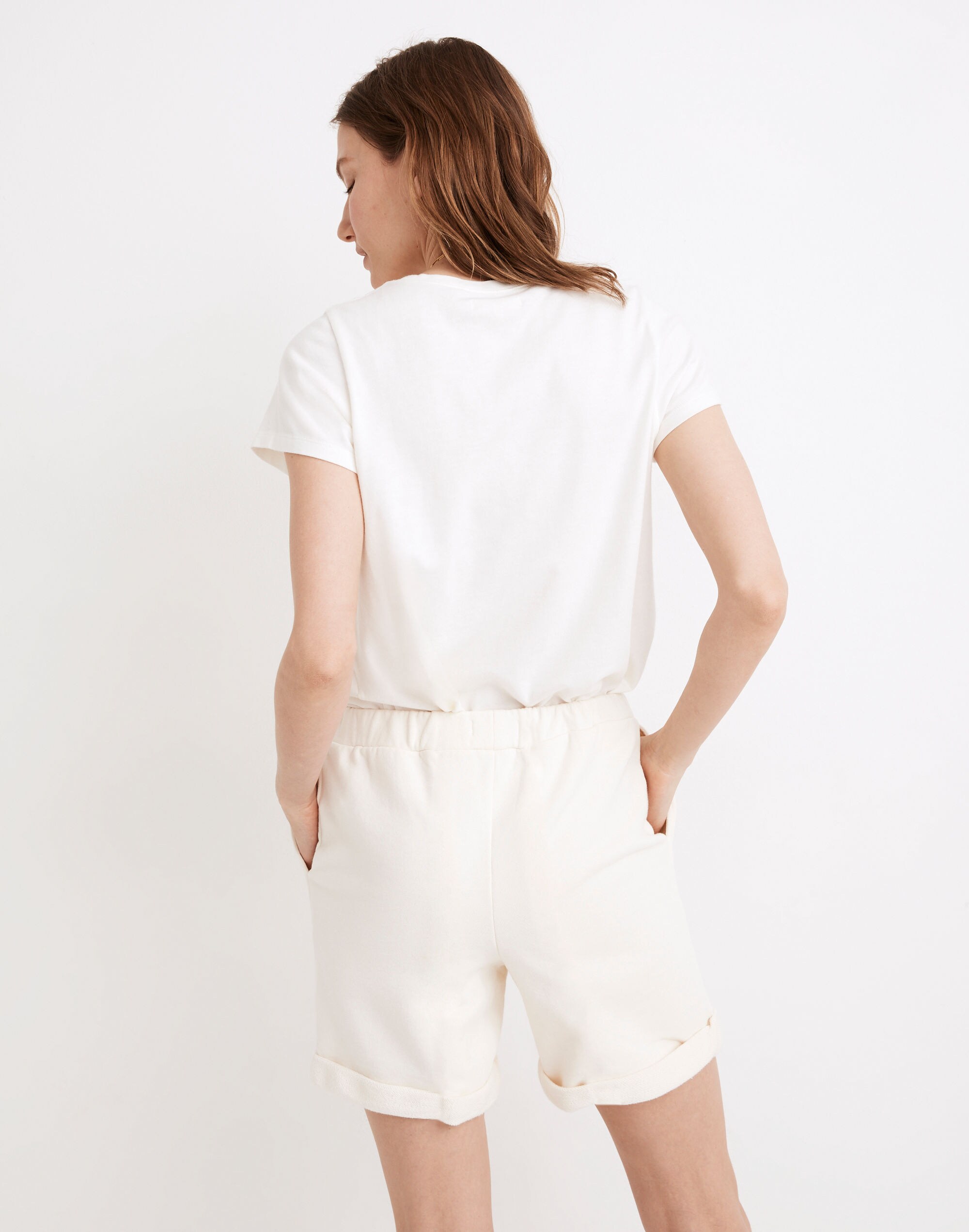 (Re)sourced Cotton Cuffed Sweatshorts