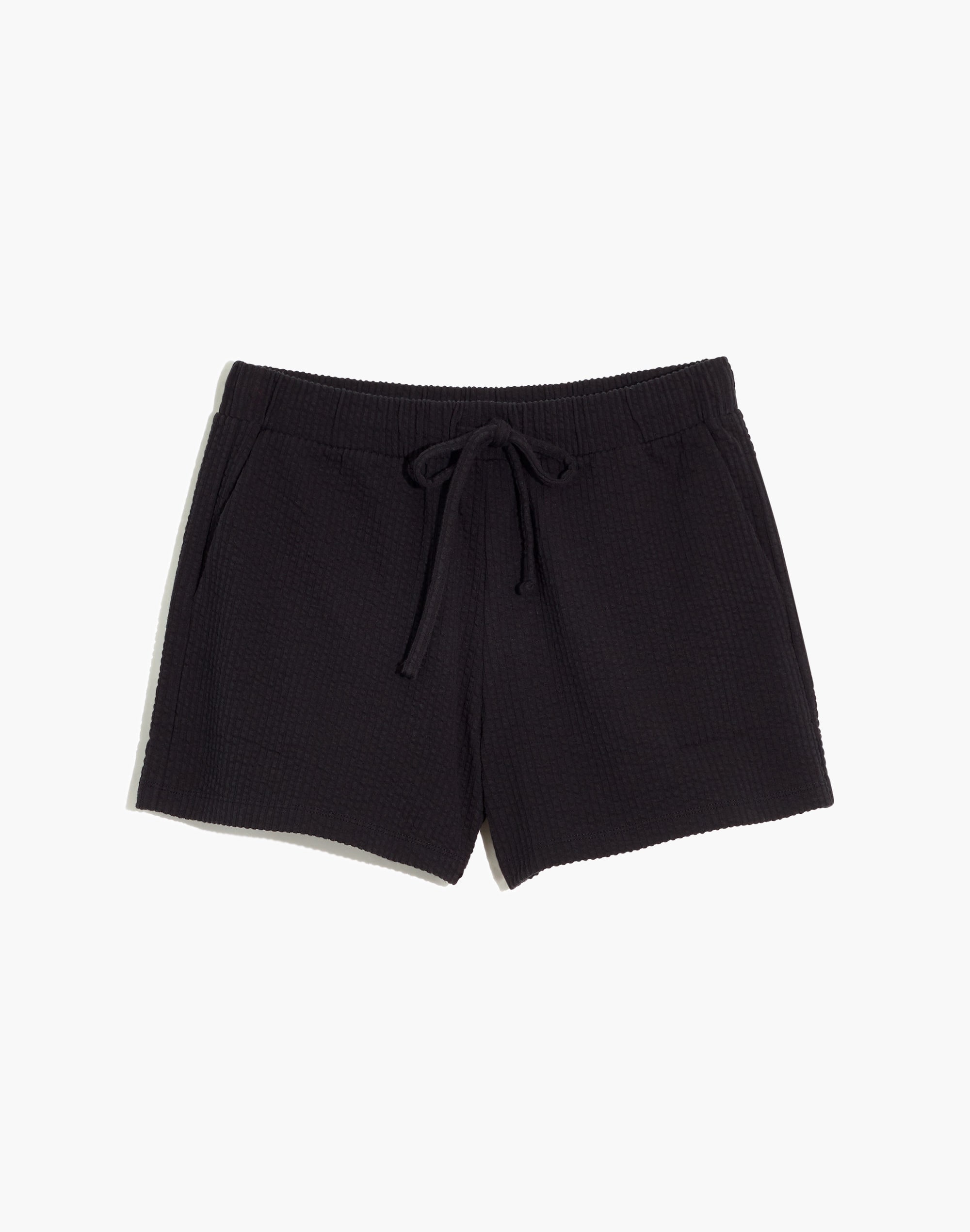 Seersucker Drawstring Shorts