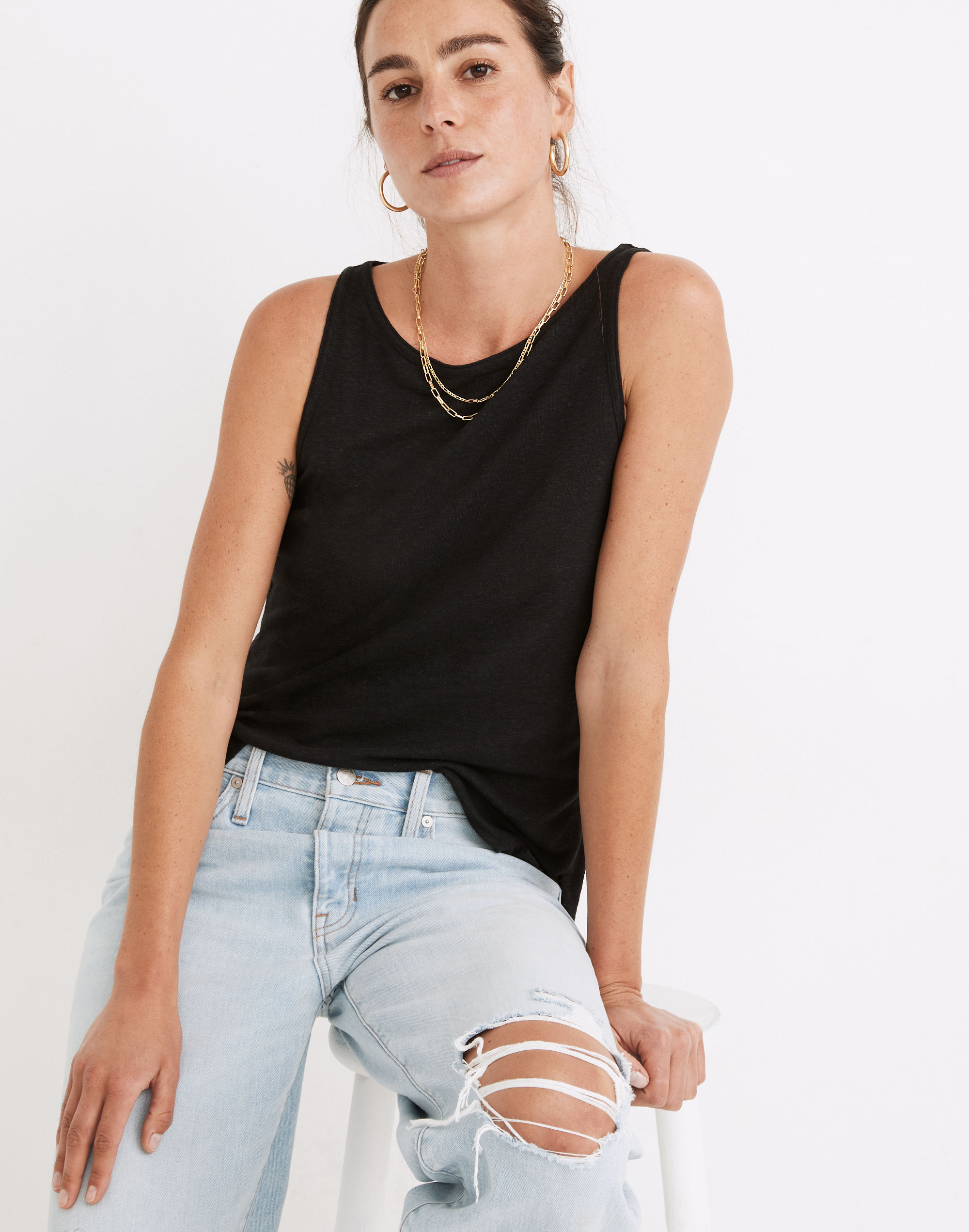 Modern Linen Tank Top