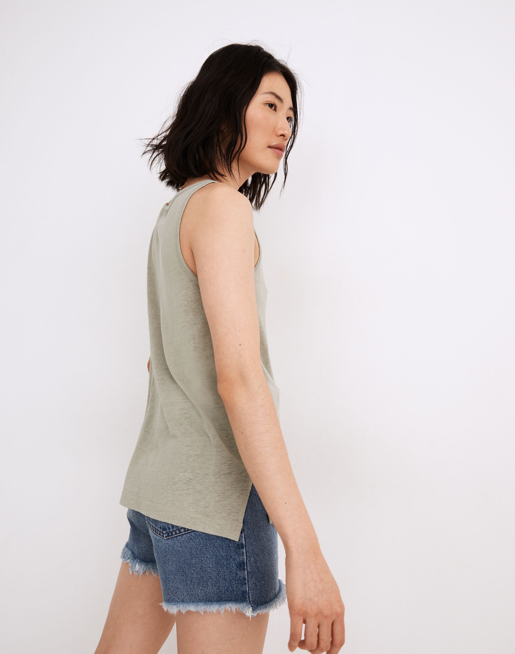 Modern Linen Tank Top