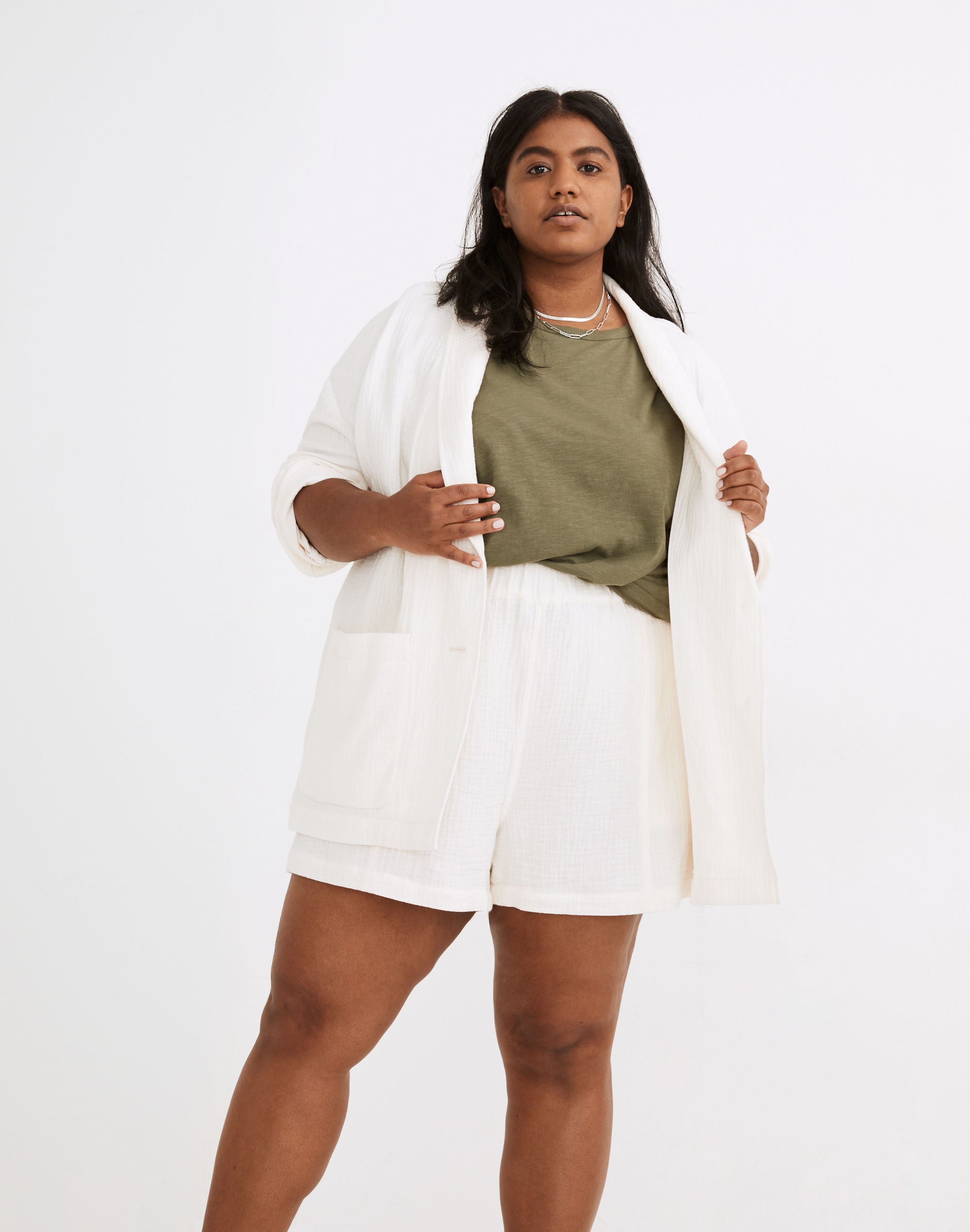plus lightspun easy pull-on shorts