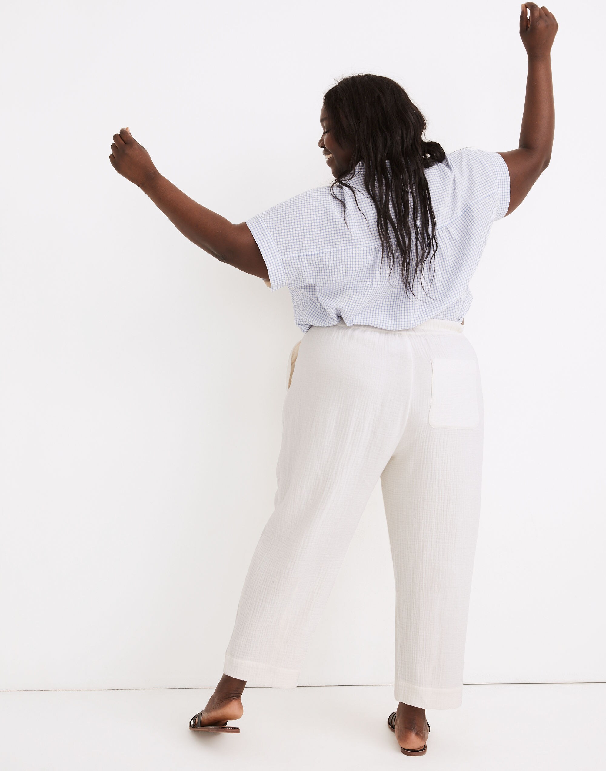 Plus Lightspun Tapered Huston Pull-On Crop Pants