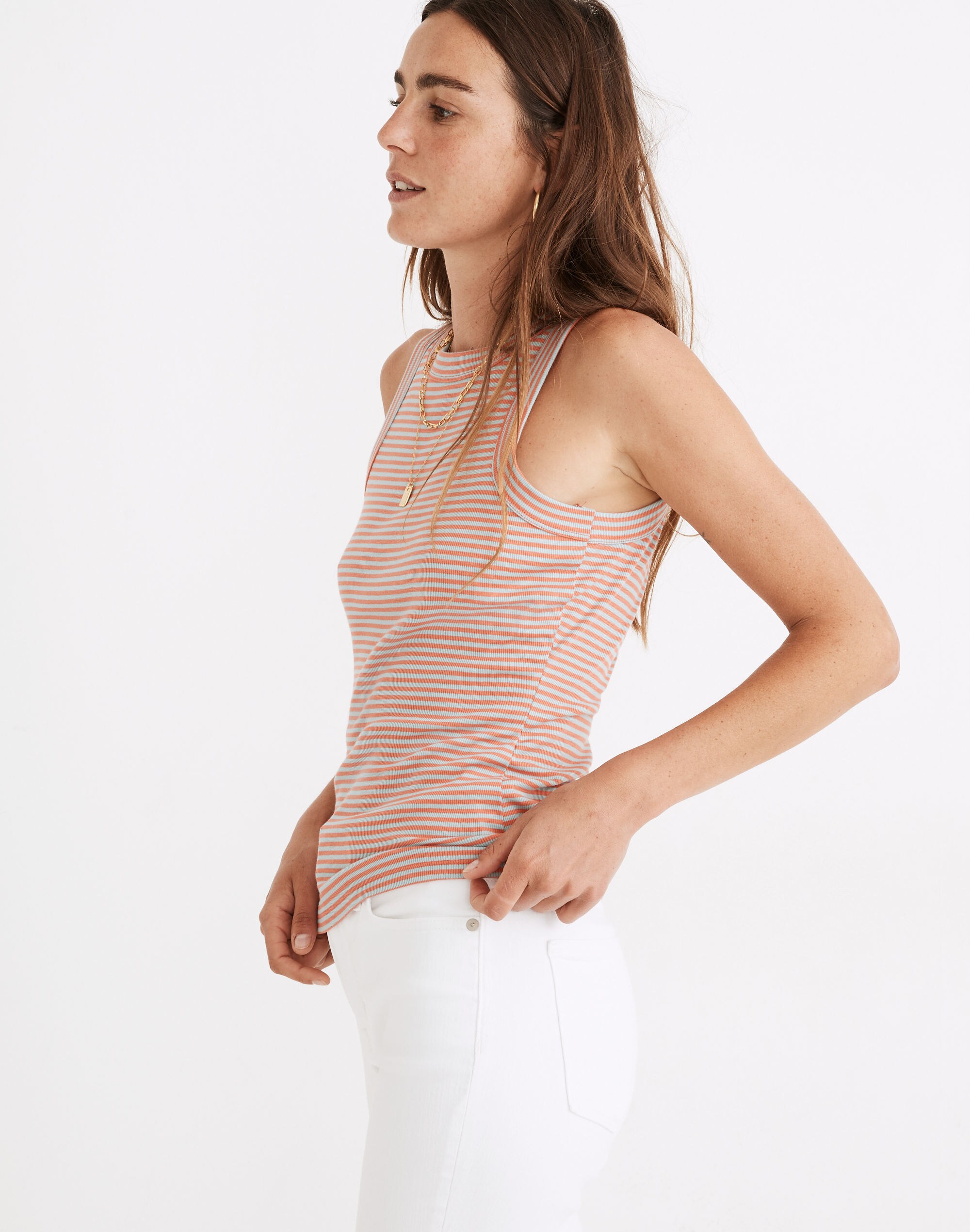 Brightside Tank Top in Parnell Stripe