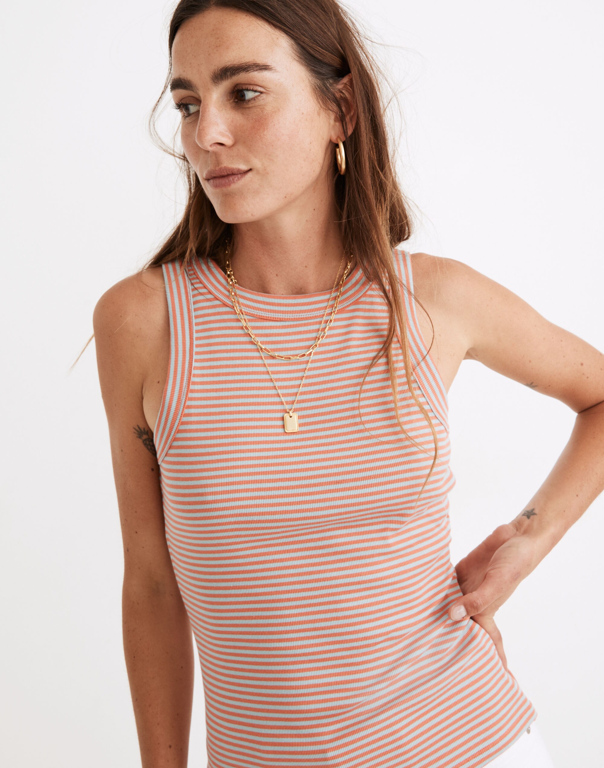 Brightside Tank Top in Parnell Stripe