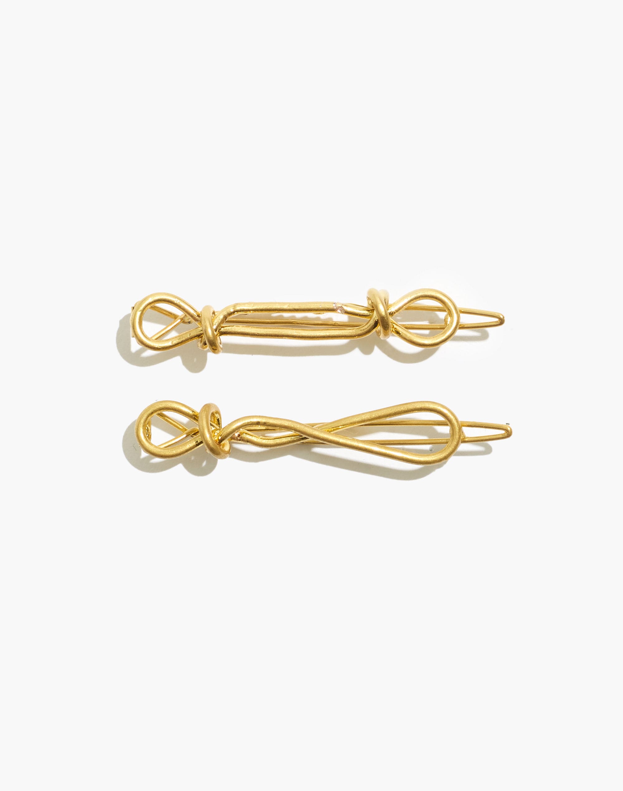 two-pack knotted hair clips