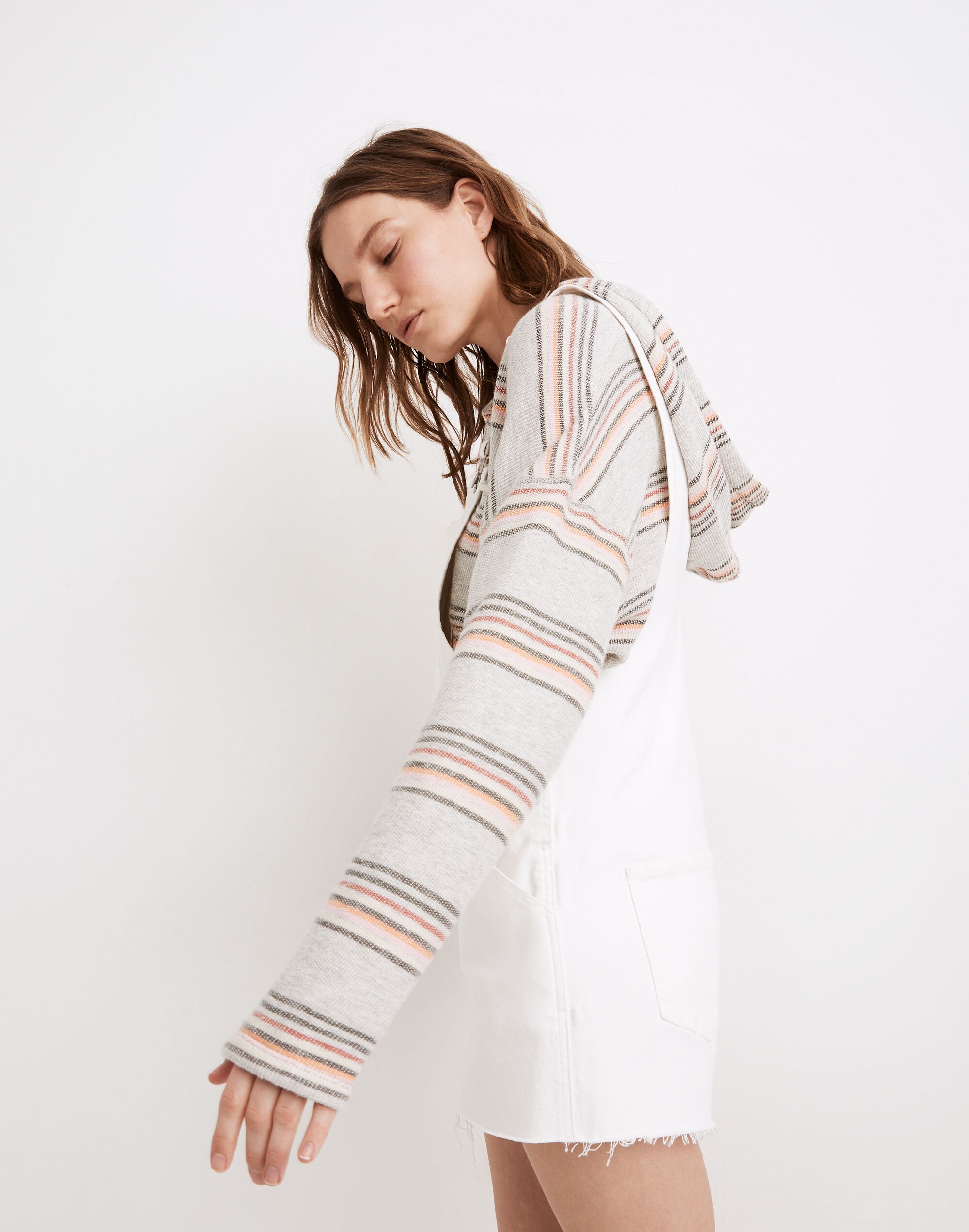 Adirondack Short Overalls in Tile White