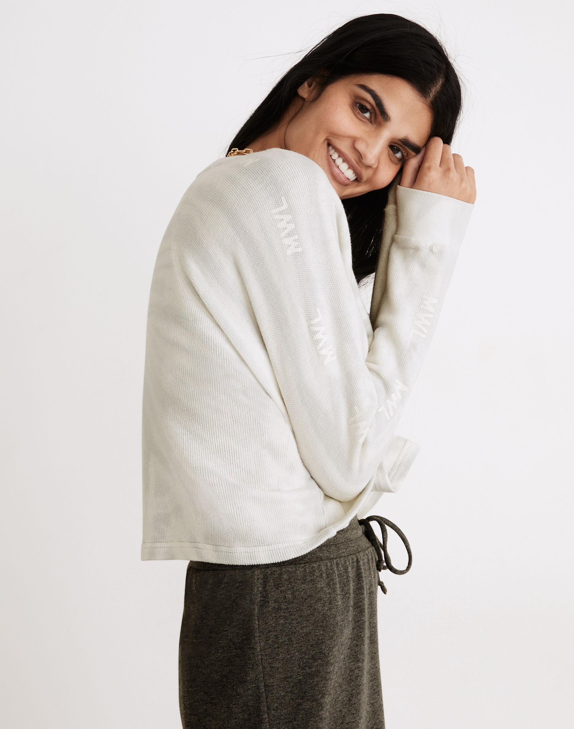 MWL Tie-Dye Crop Sweatshirt Tee