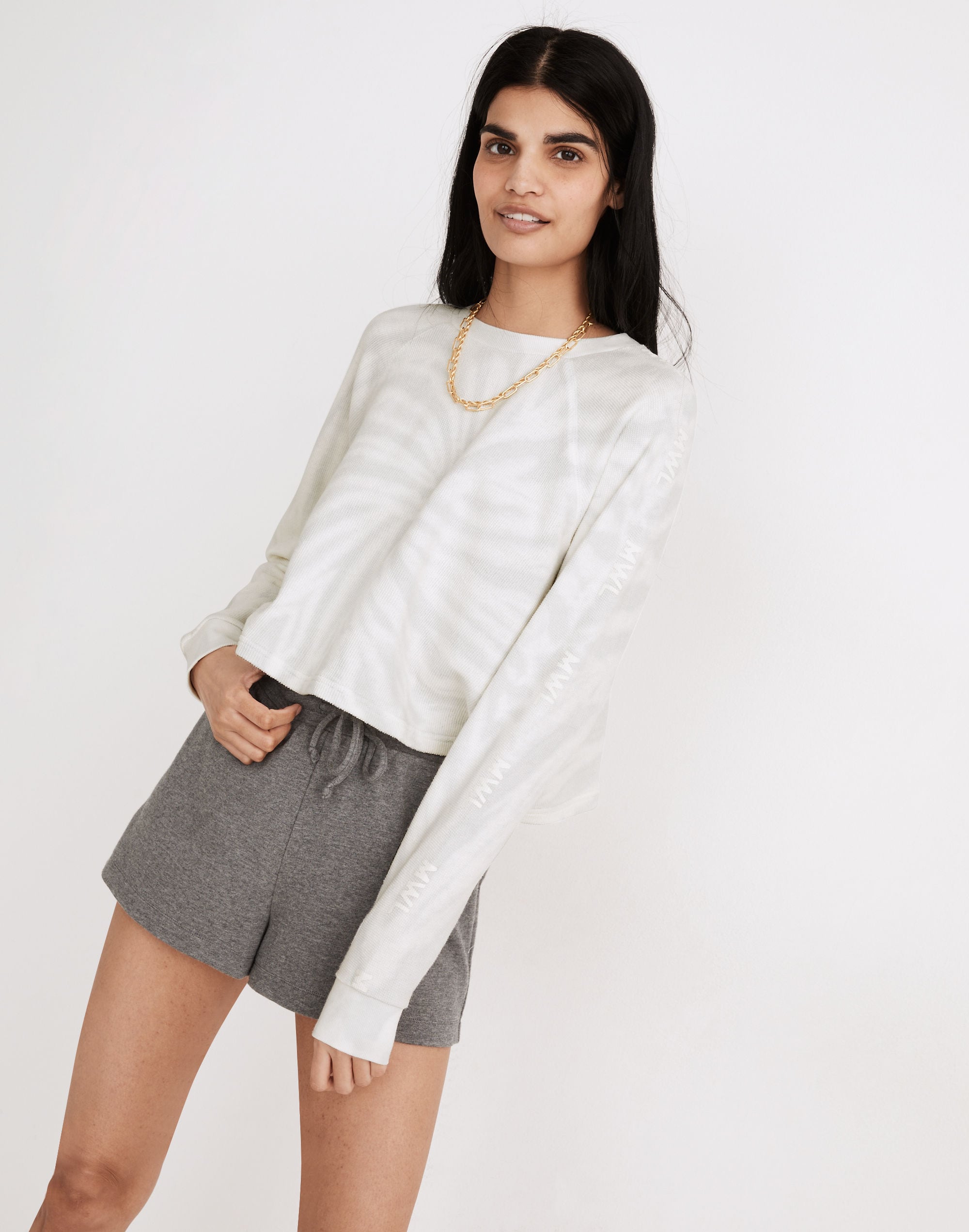 MWL Tie-Dye Crop Sweatshirt Tee