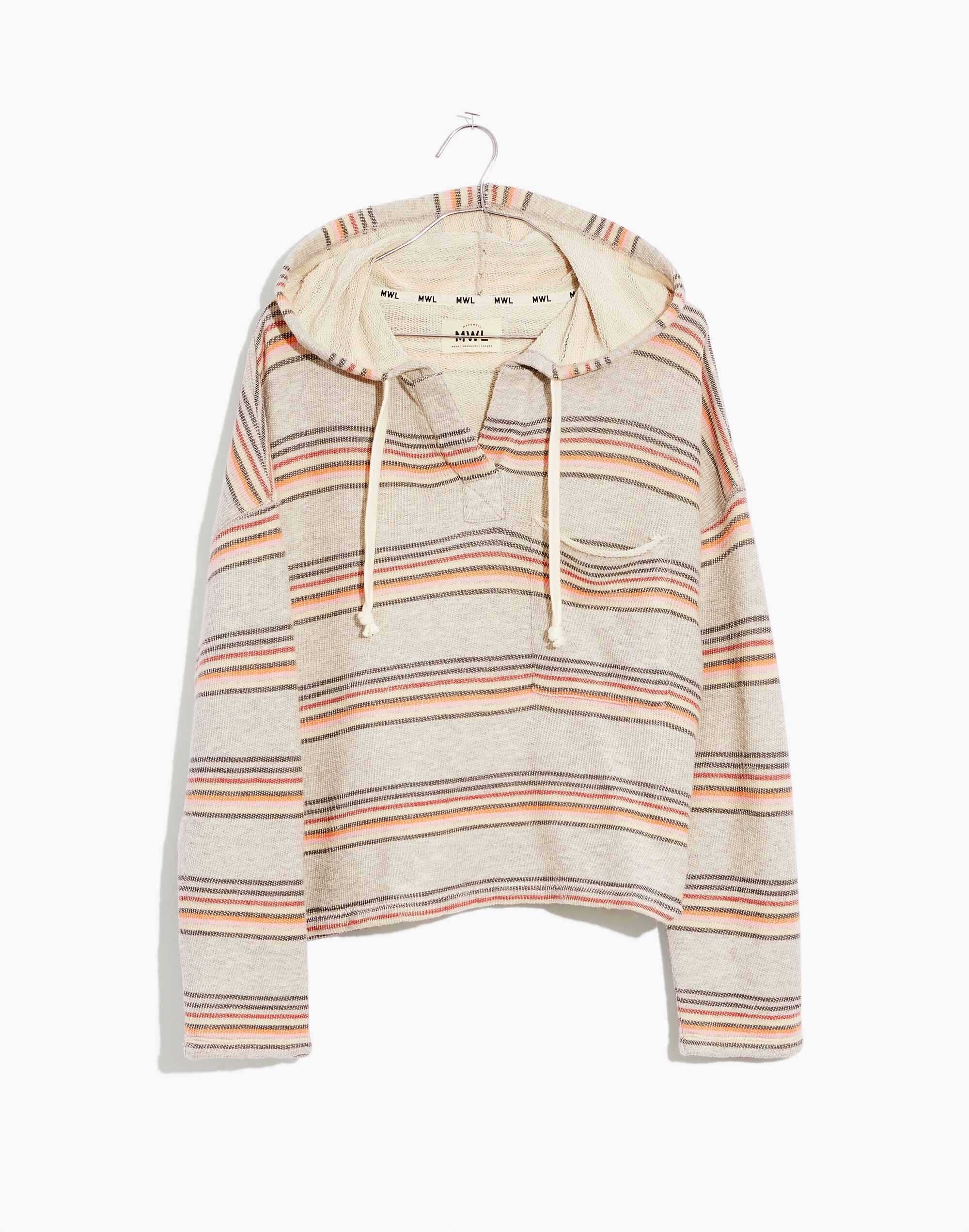 MWL Popover Hoodie Sweatshirt in Sorrento Stripe