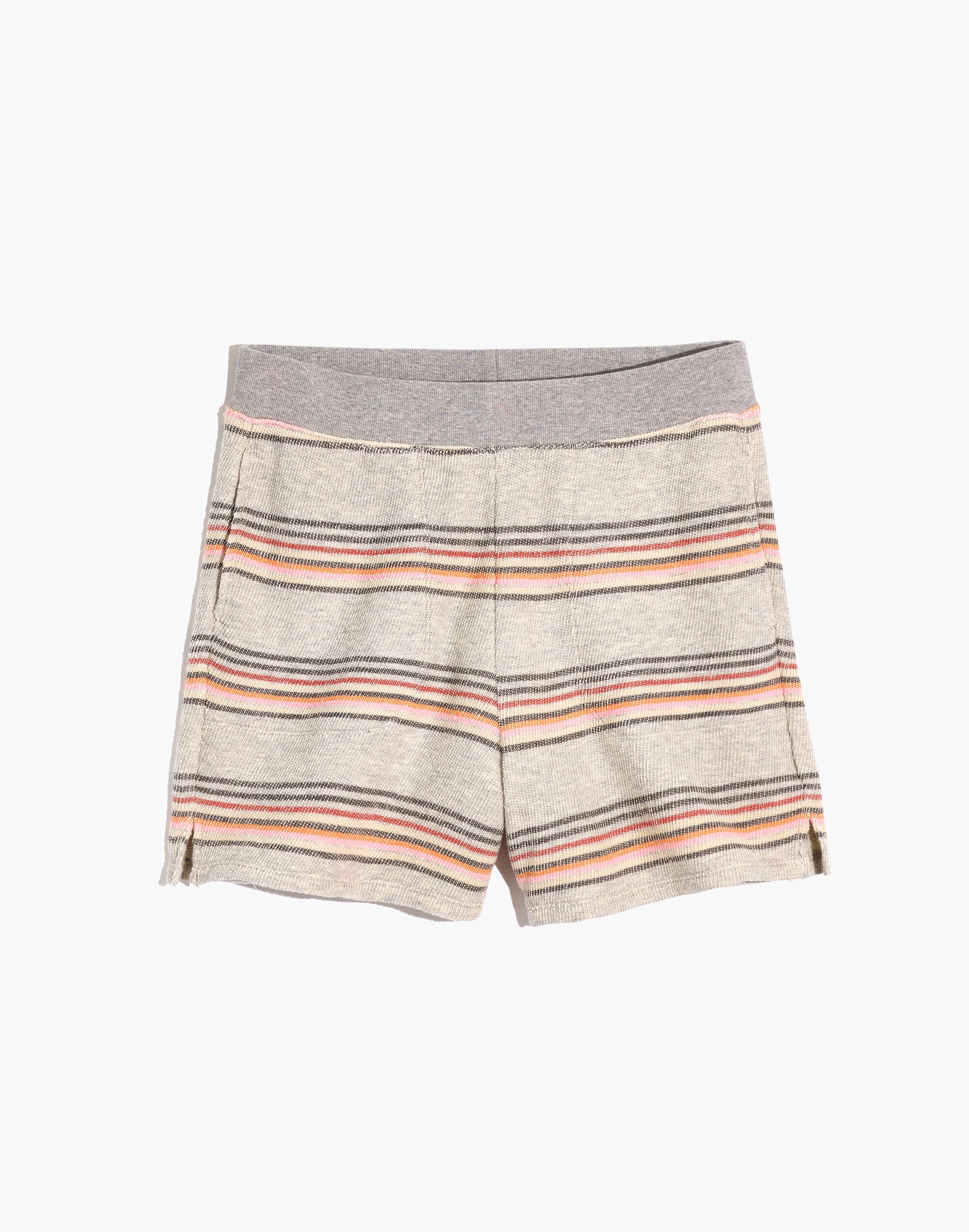 MWL Stitched-Pocket Sweatshorts in Sorrento Stripe