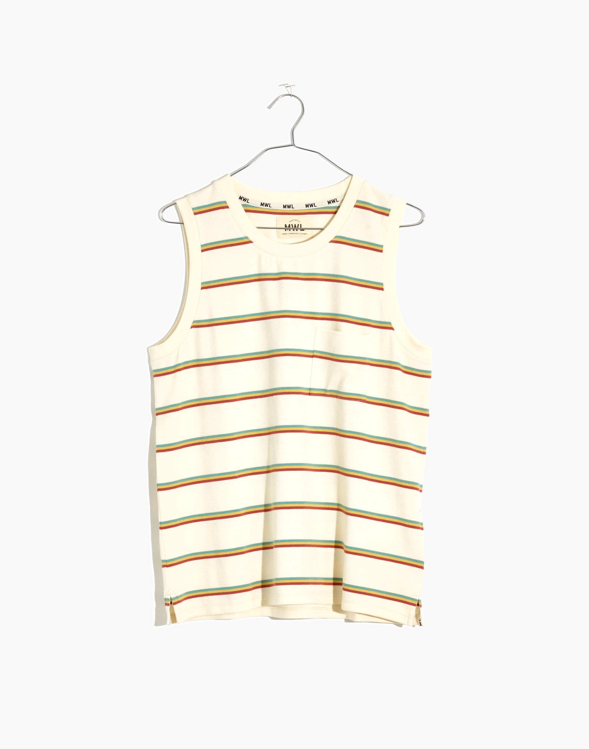 MWL Breeze Muscle Tank in Martie Stripe