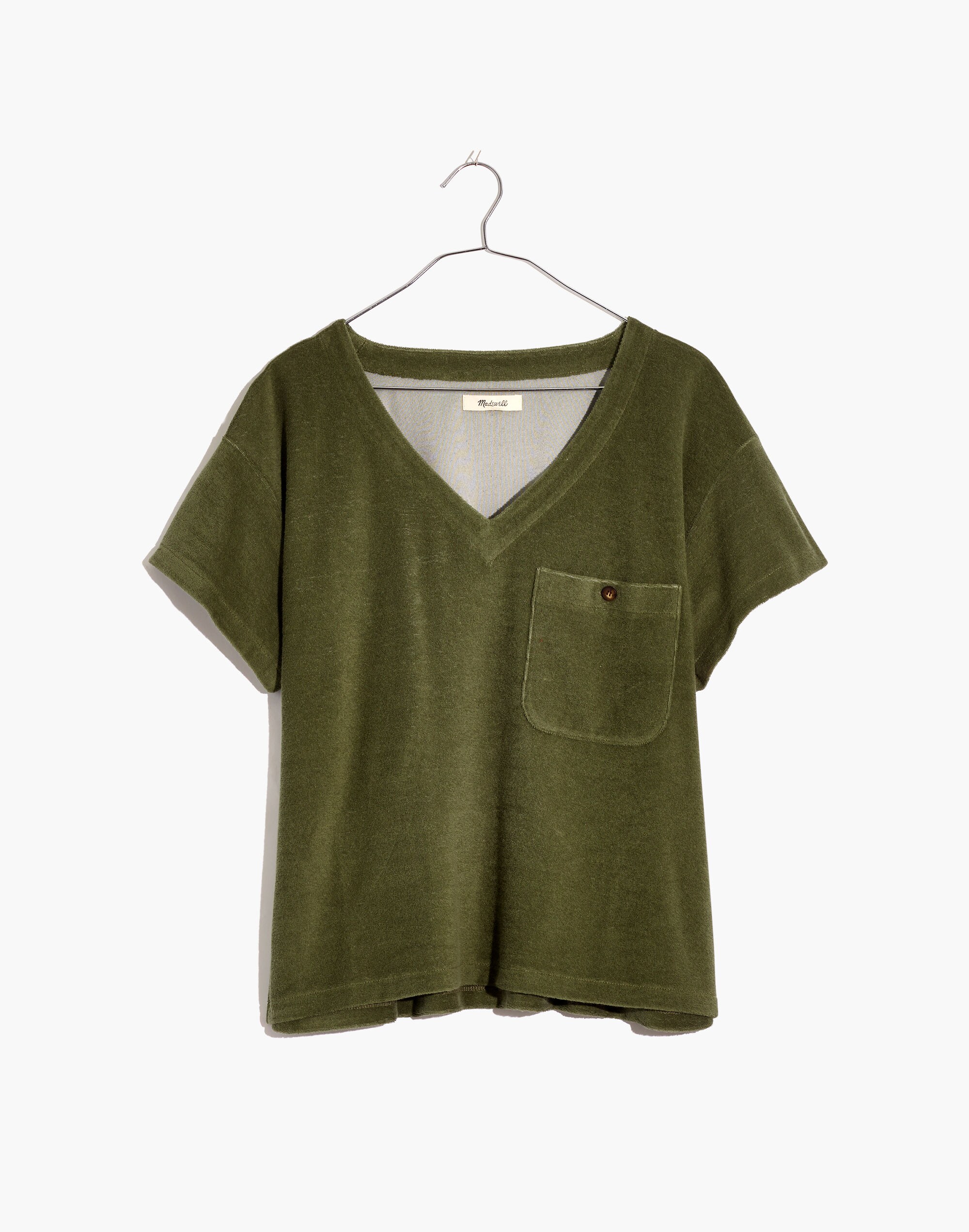 MWL Retroterry V-Neck Pocket Top