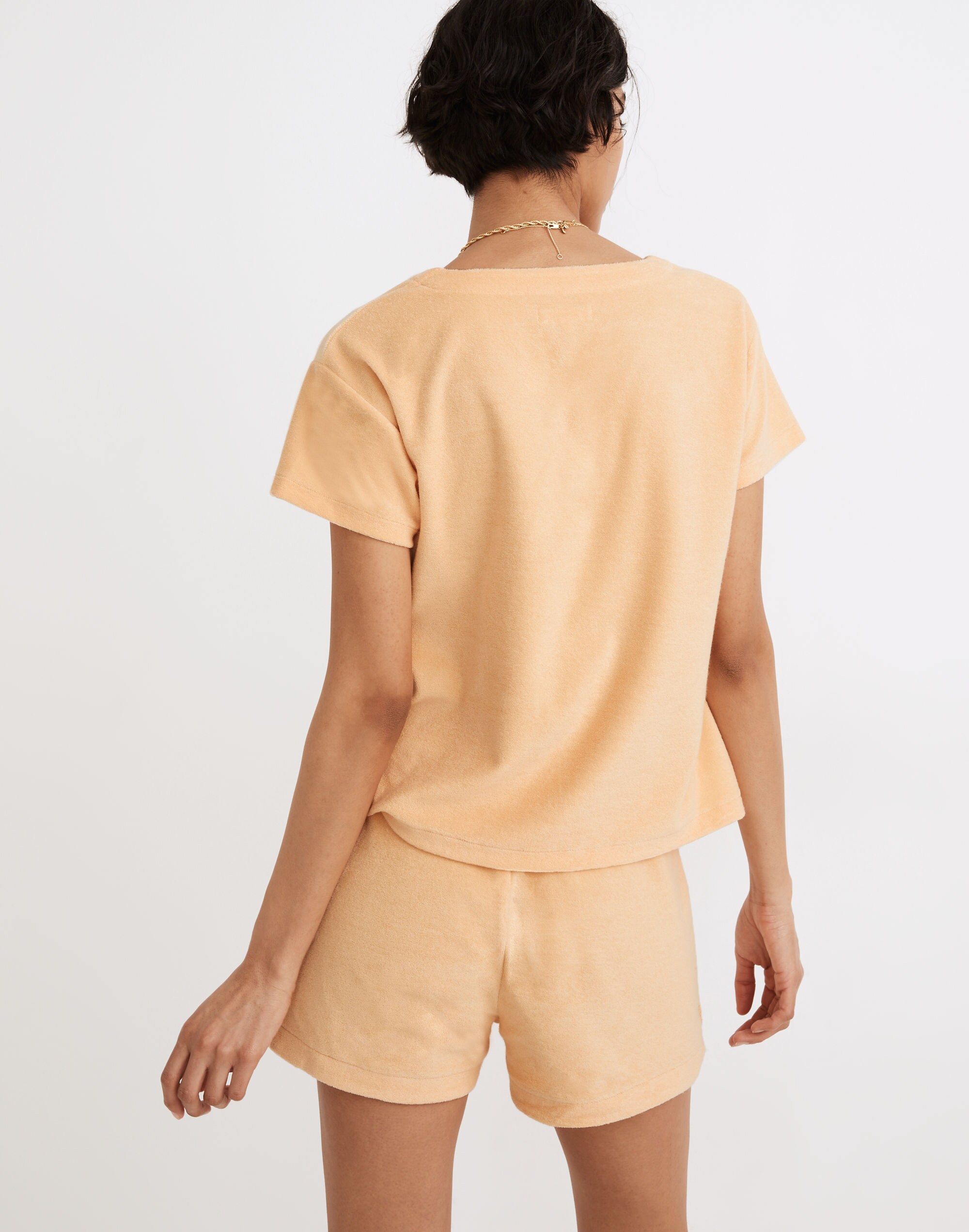 MWL Retroterry V-Neck Pocket Top