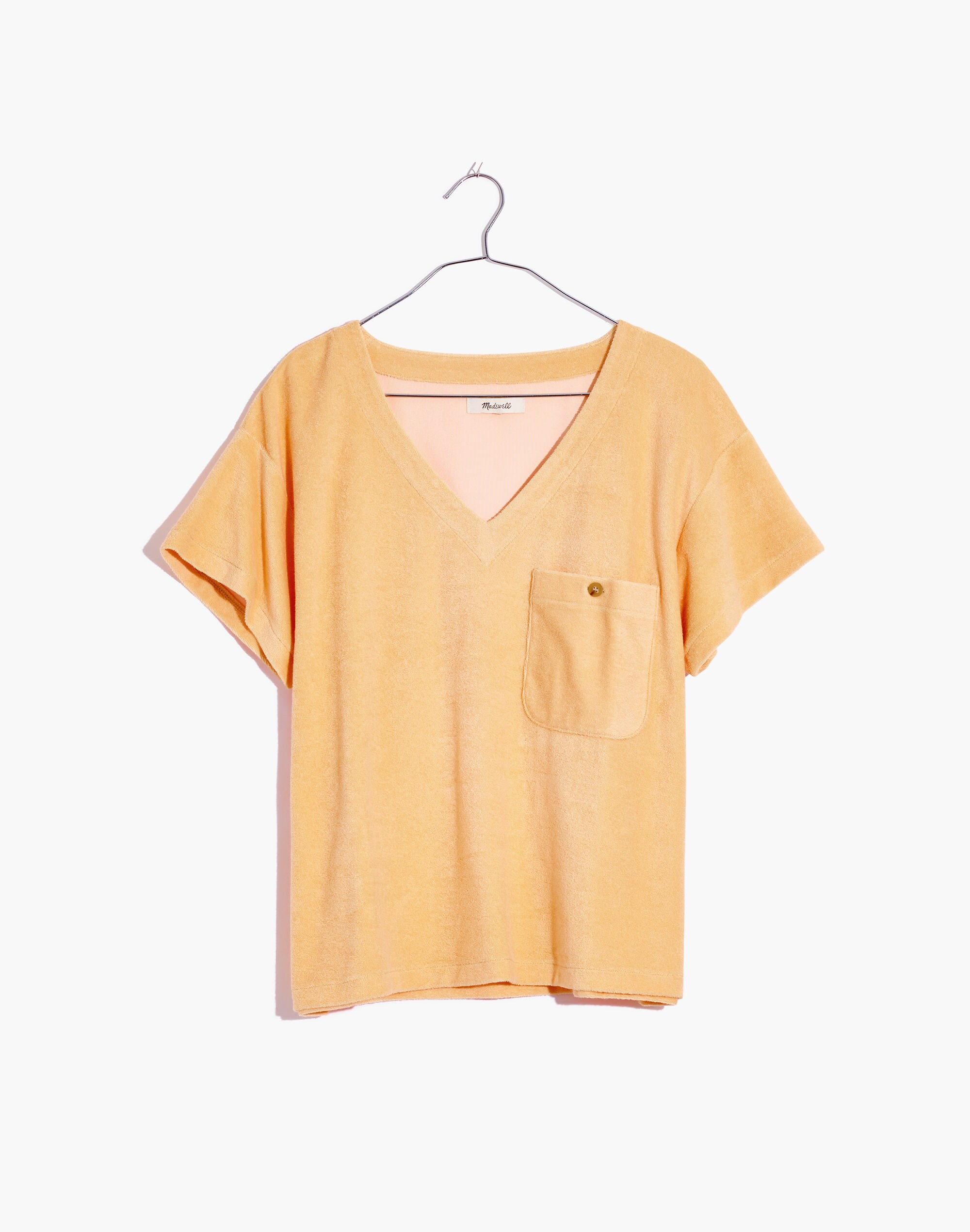 MWL Retroterry V-Neck Pocket Top
