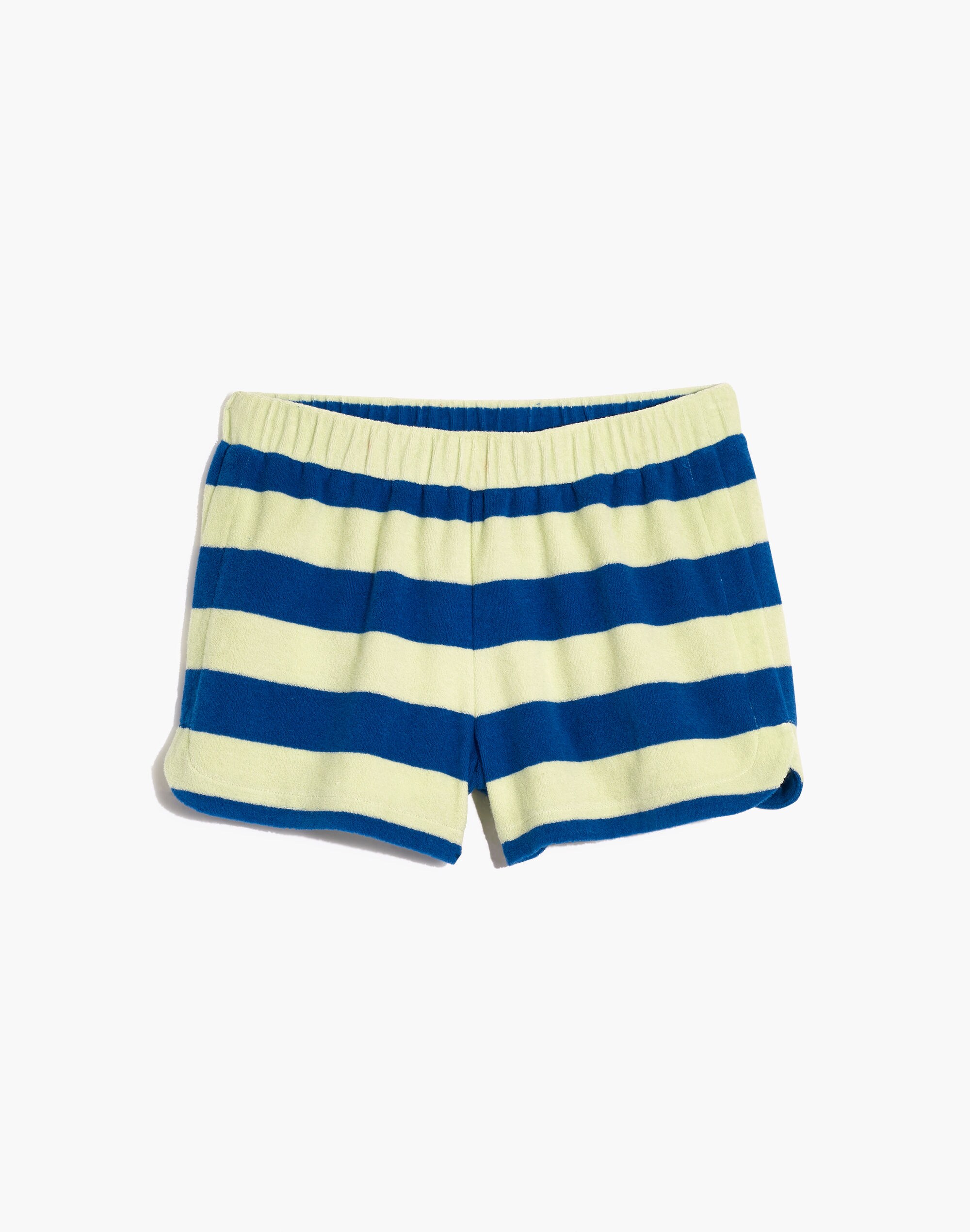 MWL Retroterry Dolphin Shorts in Rugby Stripe