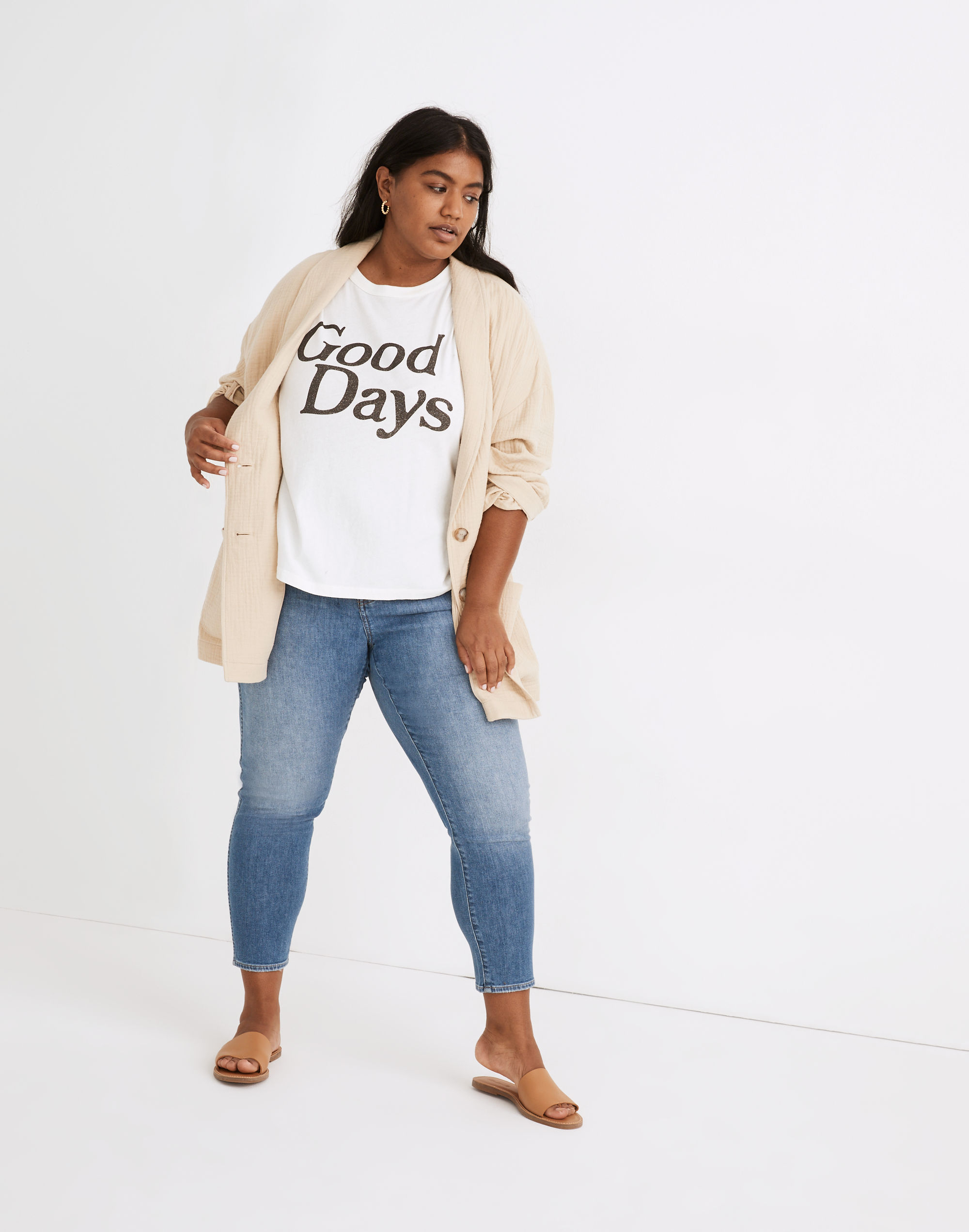 Plus Good Days Graphic Softfade Cotton Tee