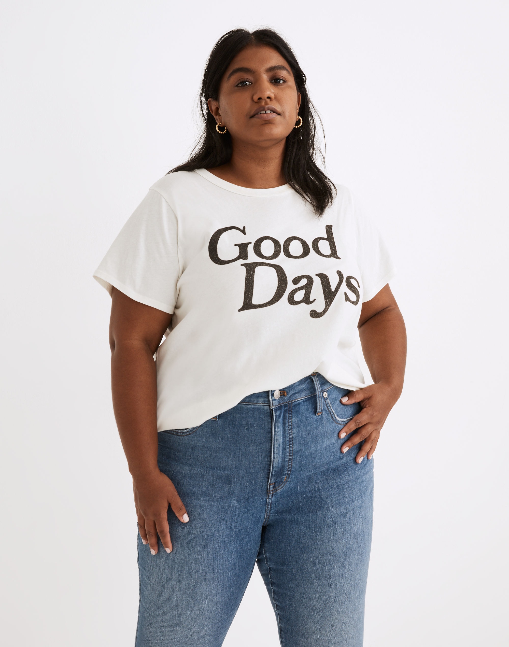 Plus Good Days Graphic Softfade Cotton Tee