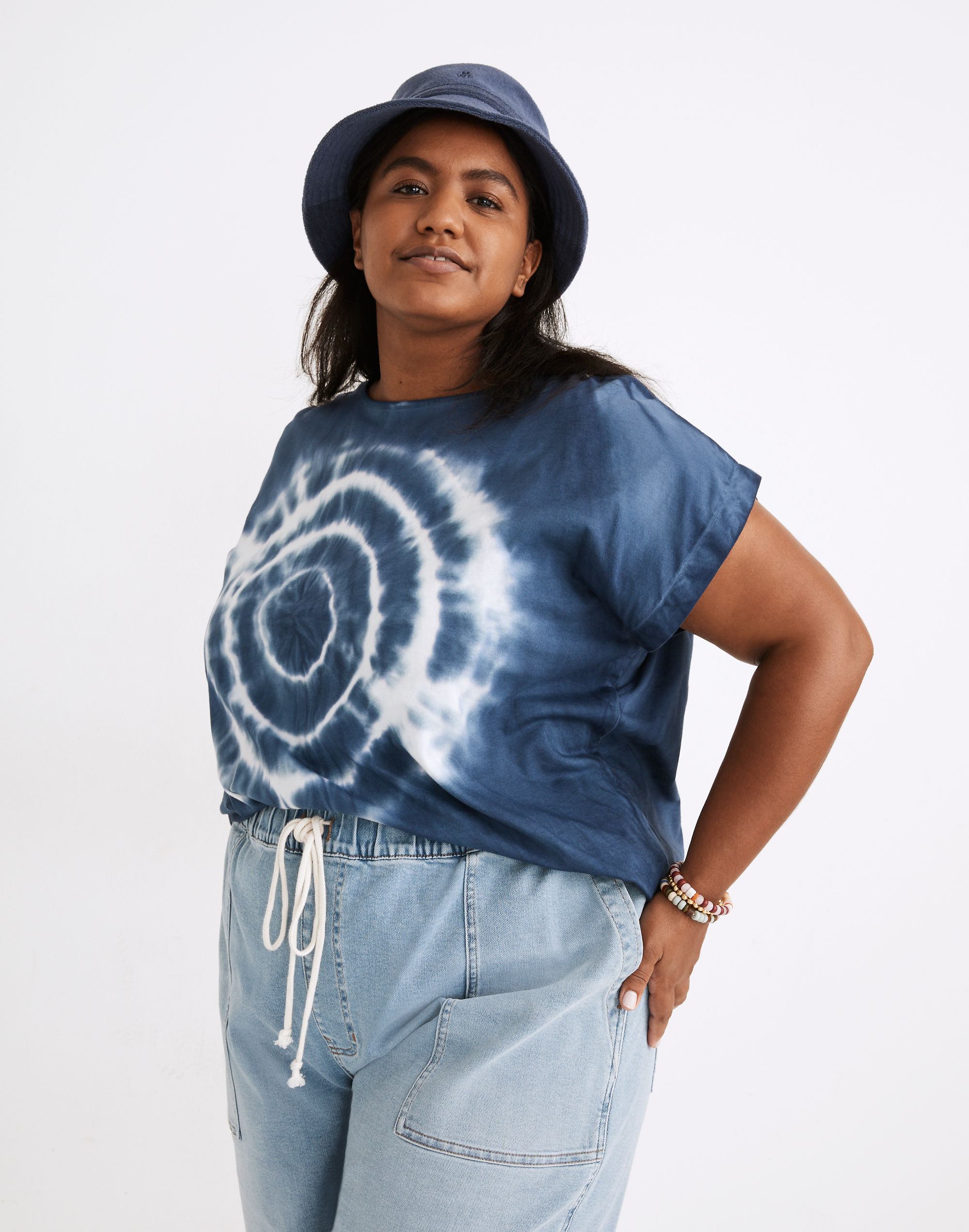 Plus Tie-Dye Shoulder Tee