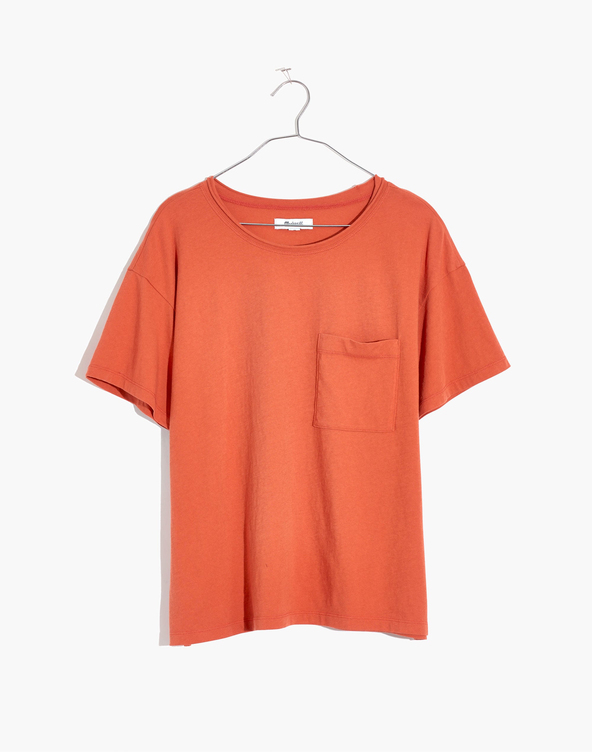 Plus Softfade Cotton Oversized Pocket Tee