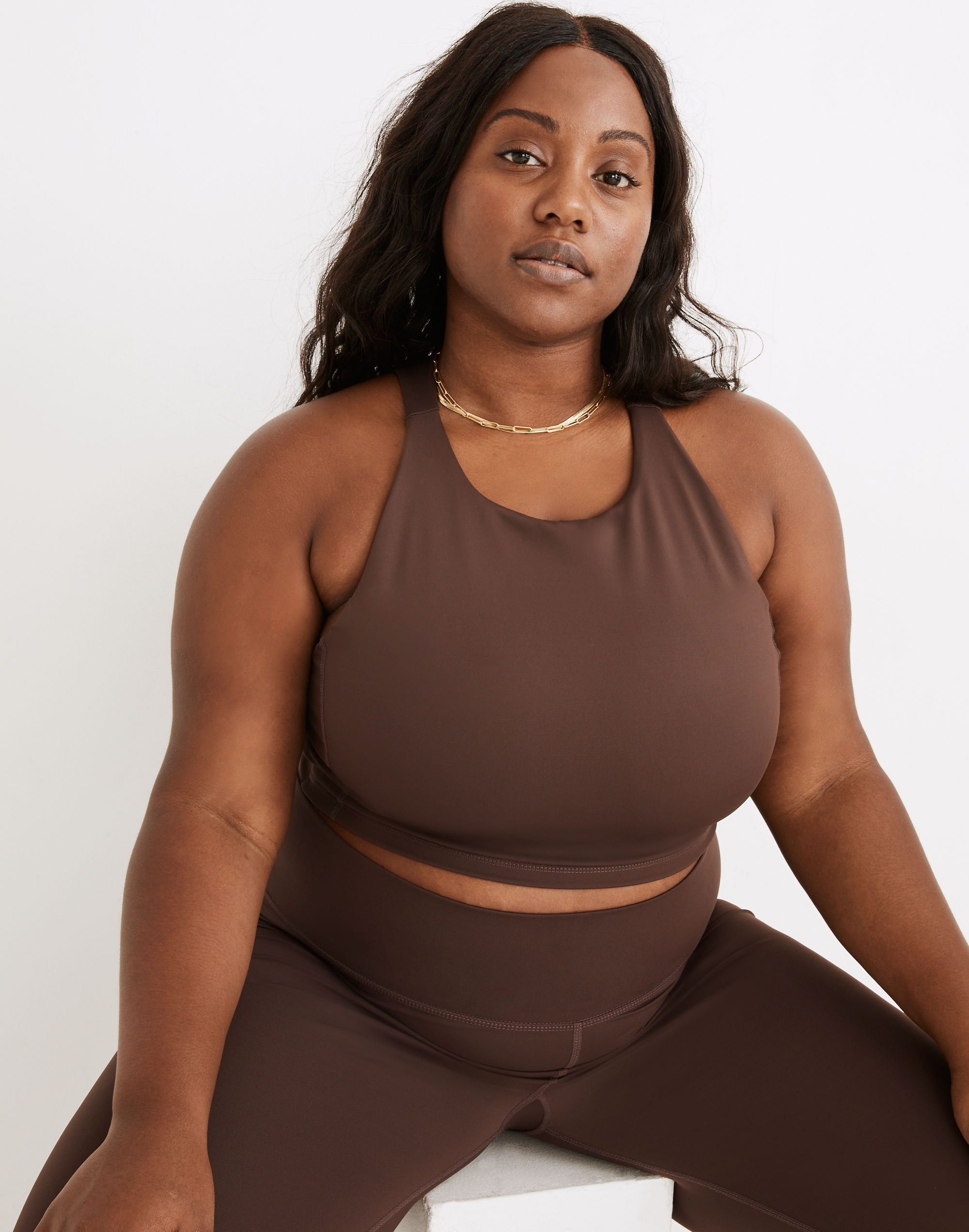 Plus MWL Form Racerback Crop Top