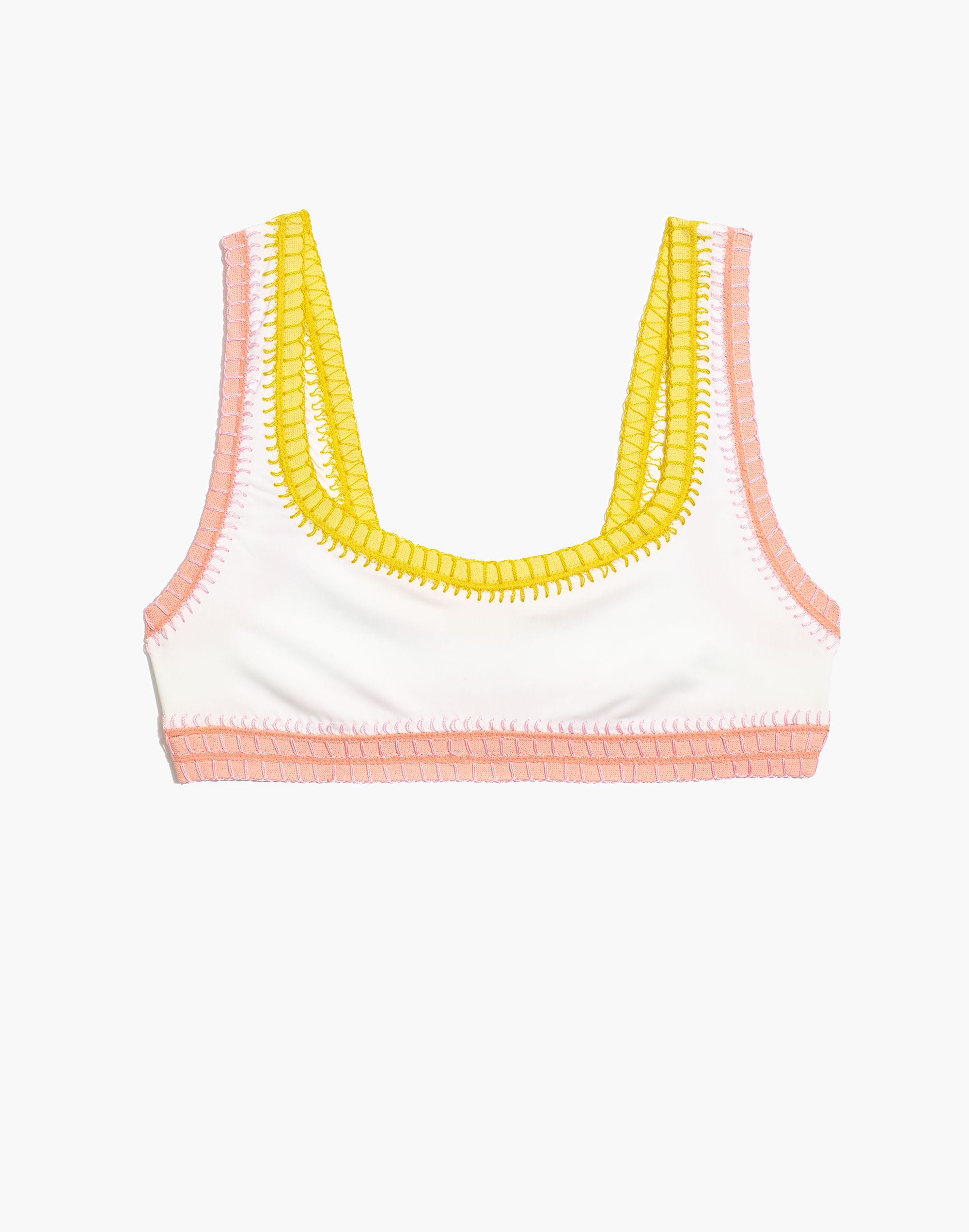 Madewell x Solid &amp; Striped&reg; Crochet-Trim Elle Bikini Top