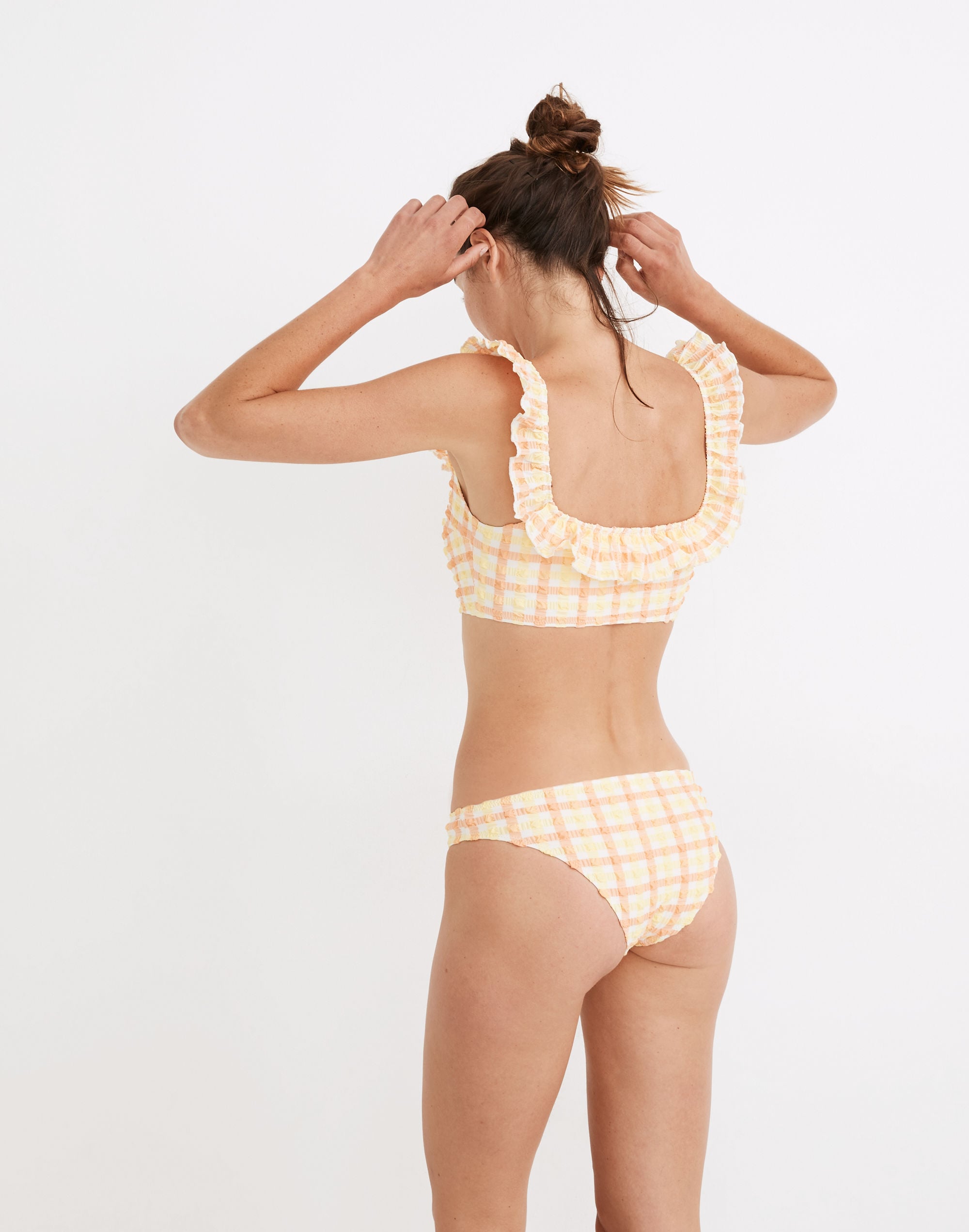 Madewell x Solid & Striped® Paloma Bikini Bottom in Seersucker Gingham