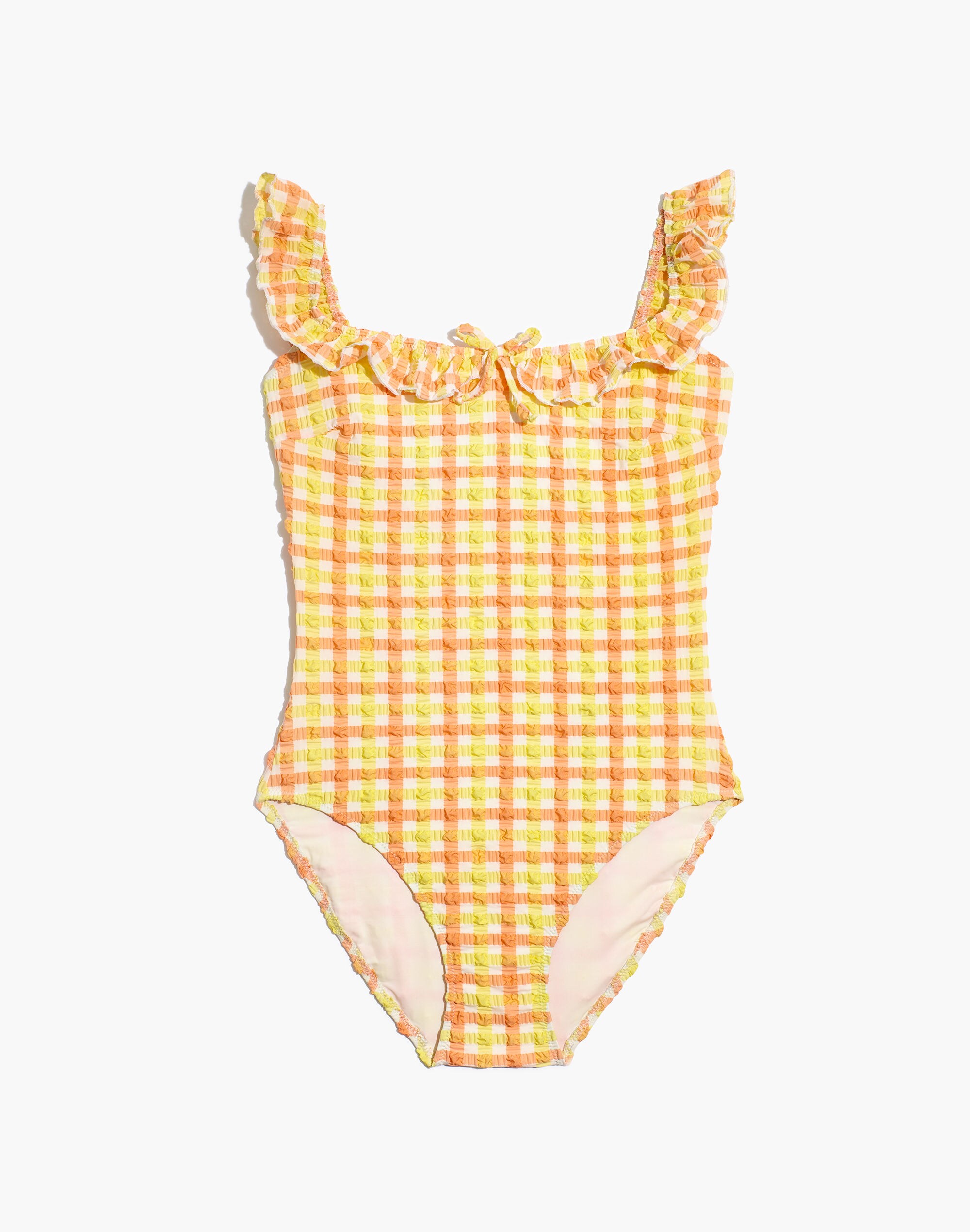 Madewell x Solid &amp; Striped&reg; Amelia One-Piece Swimsuit in Seersucker Gingham