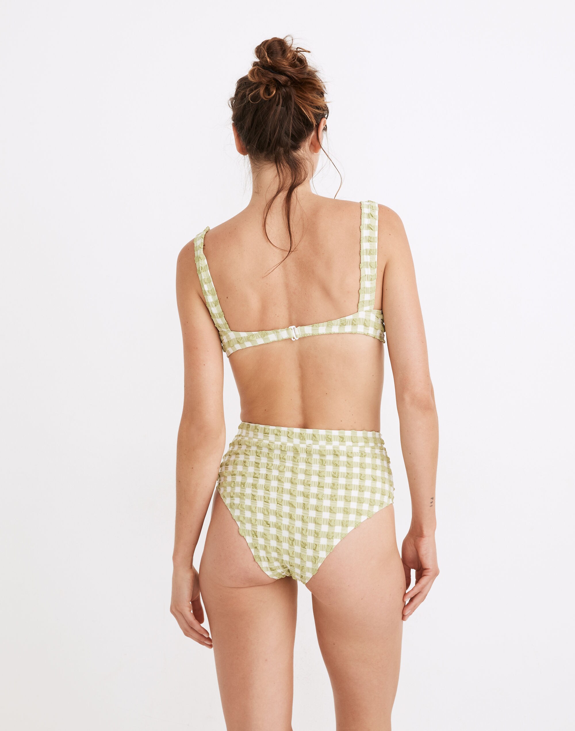 Madewell x Solid &amp; Striped&reg; Lilo Bikini Top in Textured Gingham
