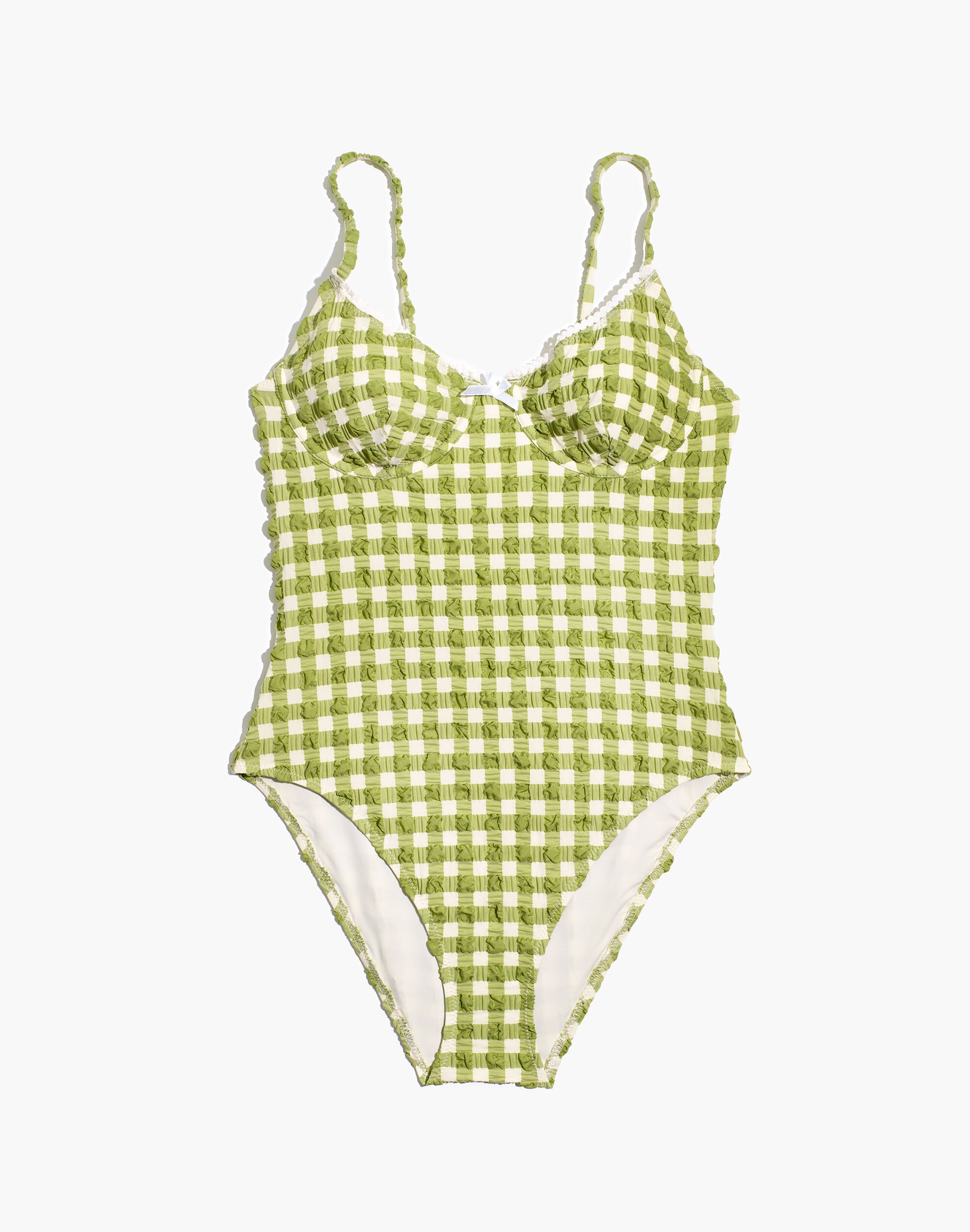 Madewell x Solid &amp; Striped&reg; Taylor One-Piece Swimsuit in Textural Gingham