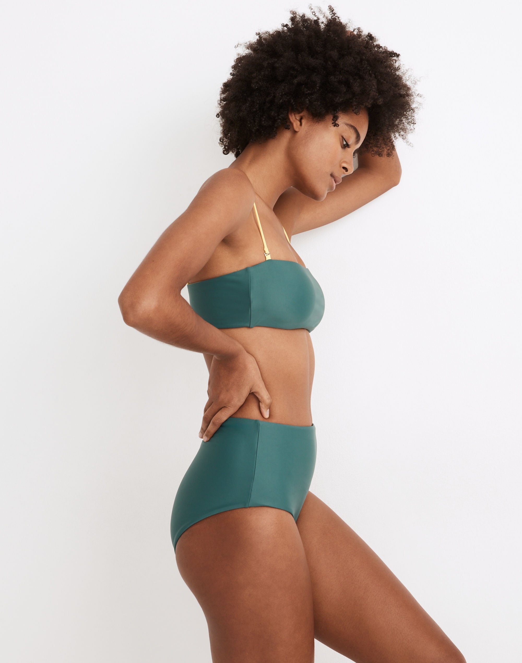 Madewell Second Wave Reversible Retro High-Waisted Bikini Bottom
