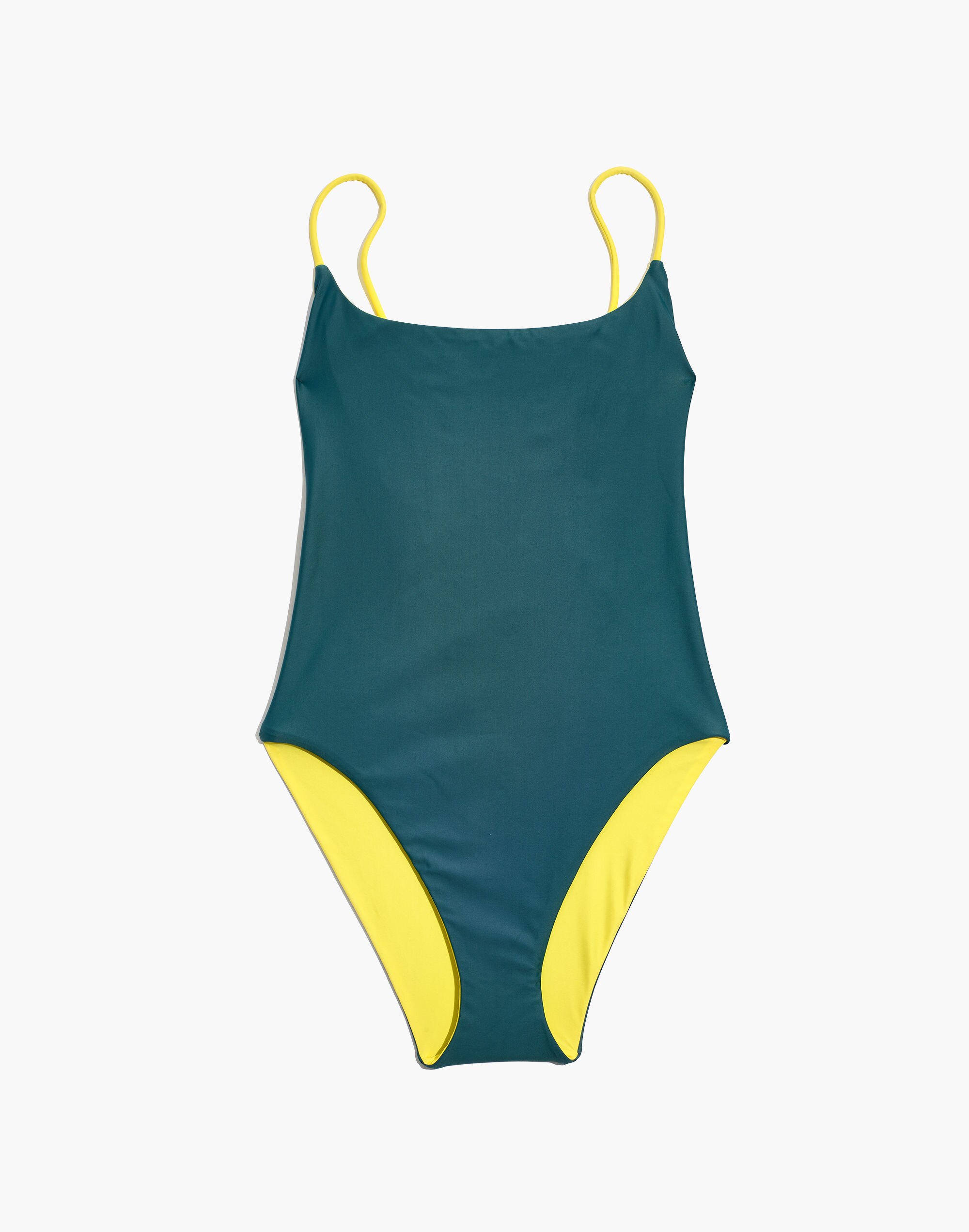 Madewell Second Wave Reversible Spaghetti-Strap One-Piece Swimsuit