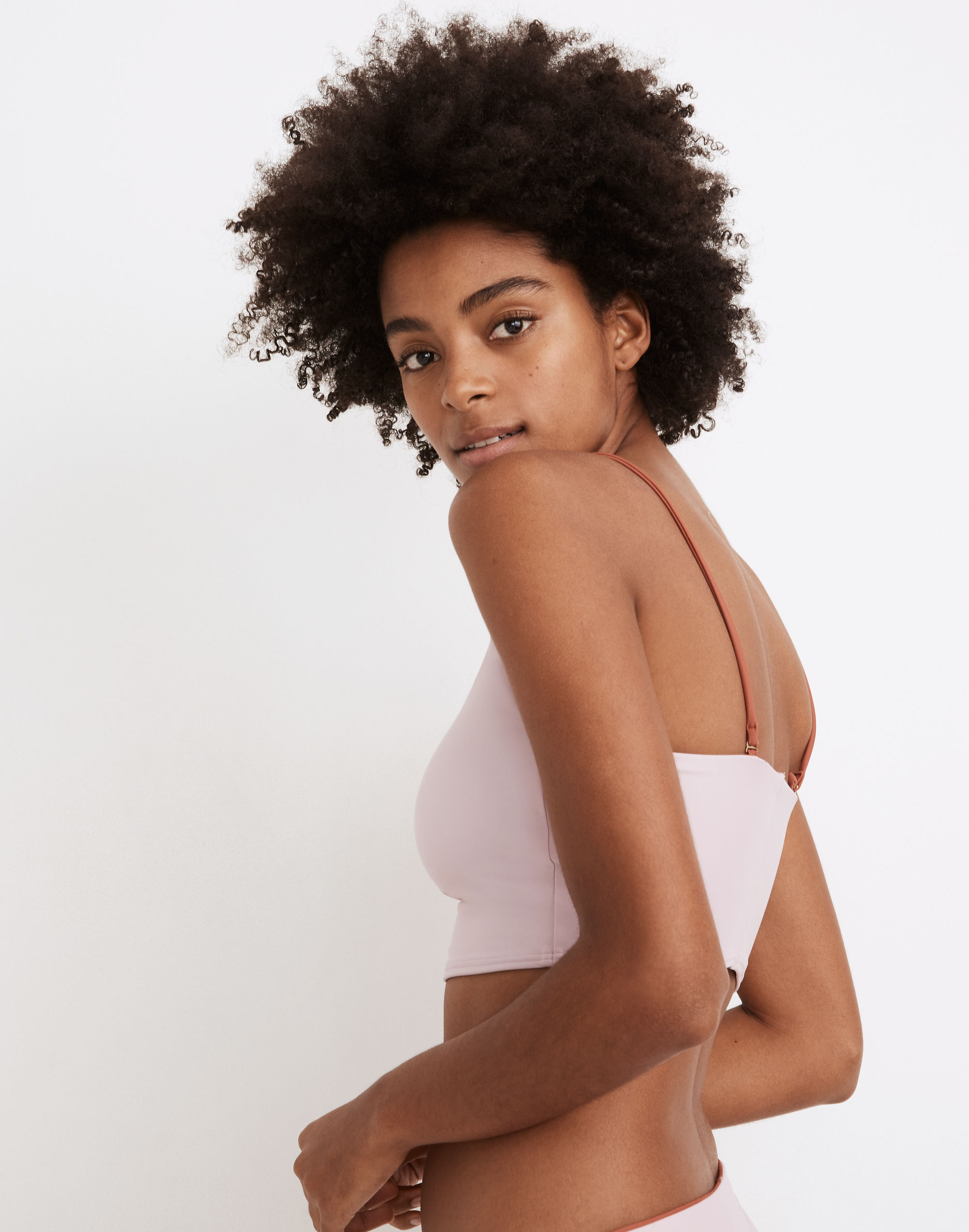 Madewell Second Wave Reversible Longline Bikini Top