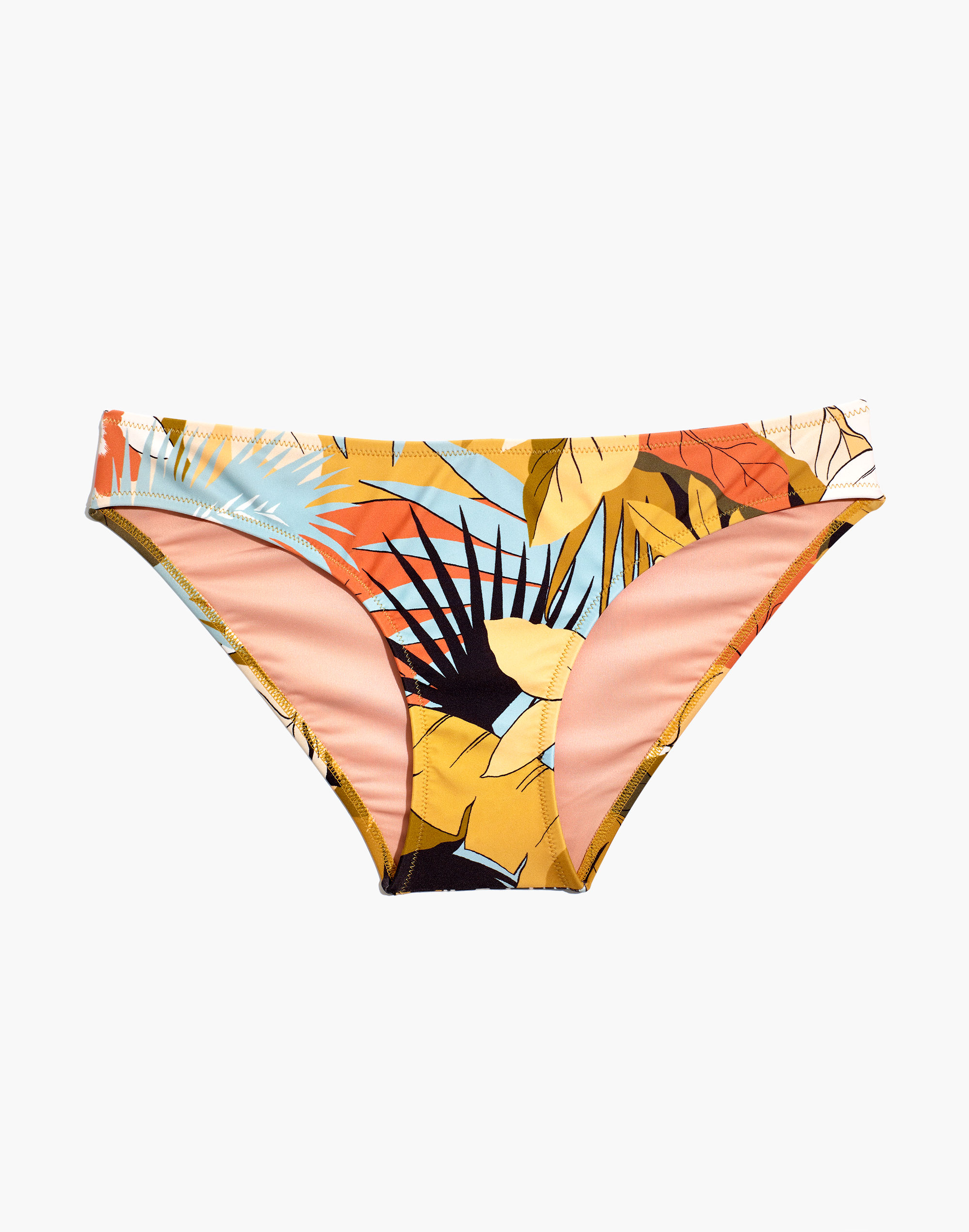 Madewell Second Wave Classic Bikini Bottom in Tropical Vacation