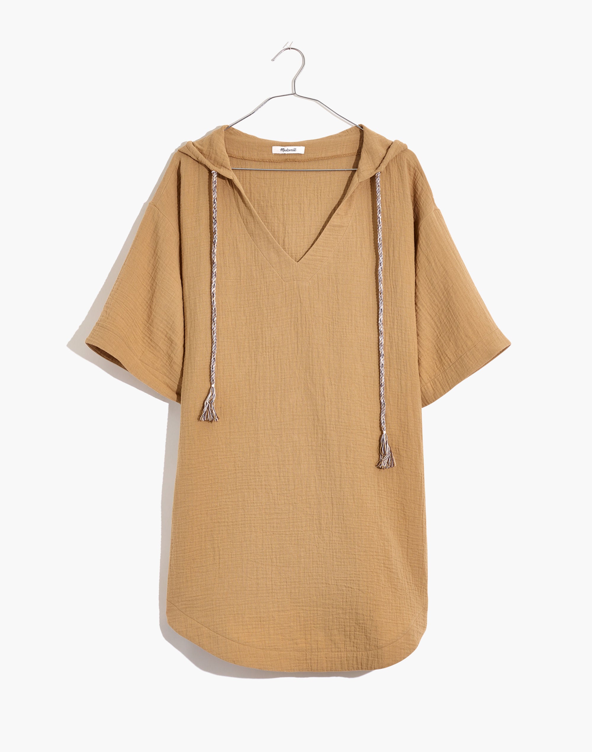 Hooded Cover-Up Tunic Dress