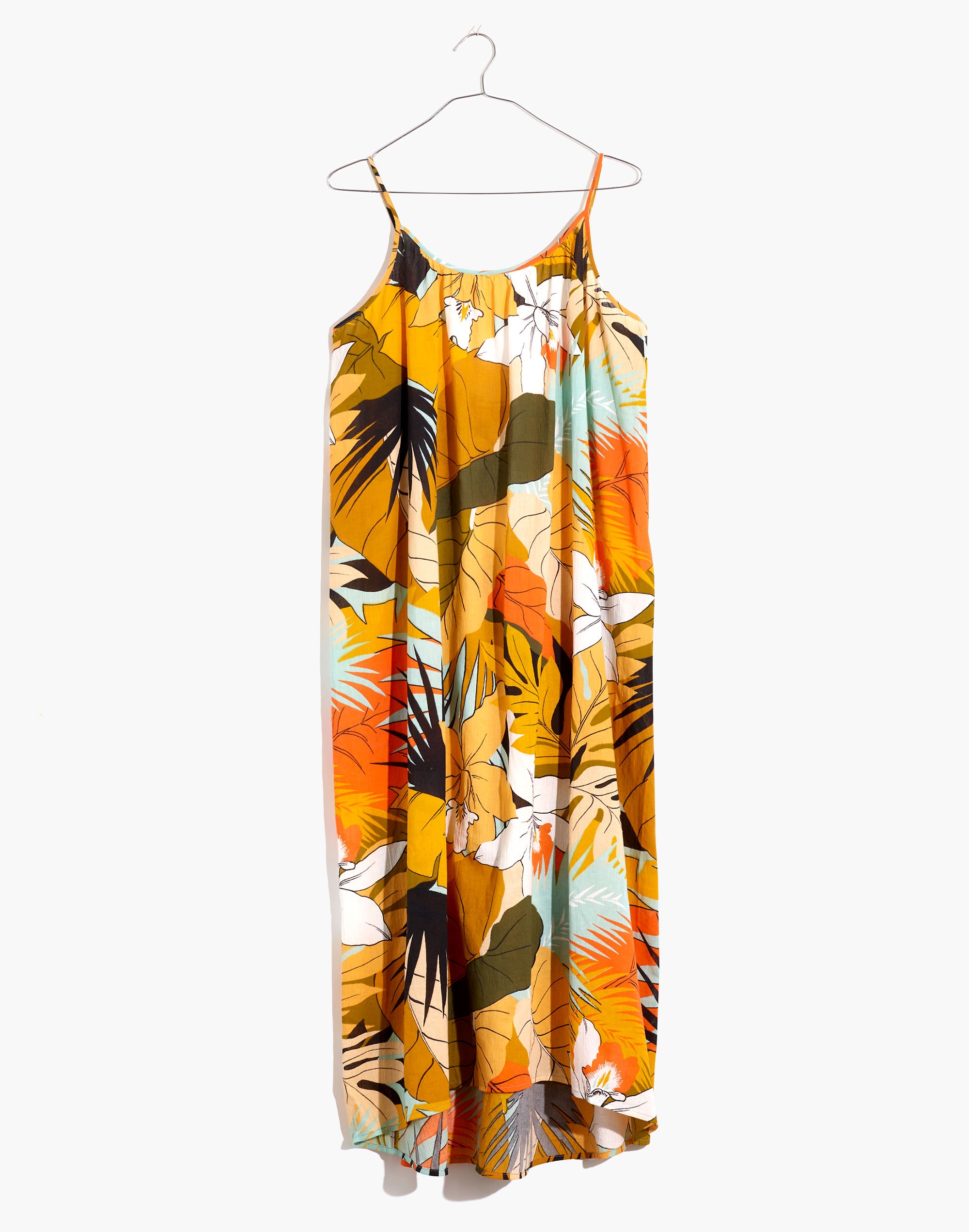 Tie-Back Cover-Up Maxi Dress in Tropical Vacation