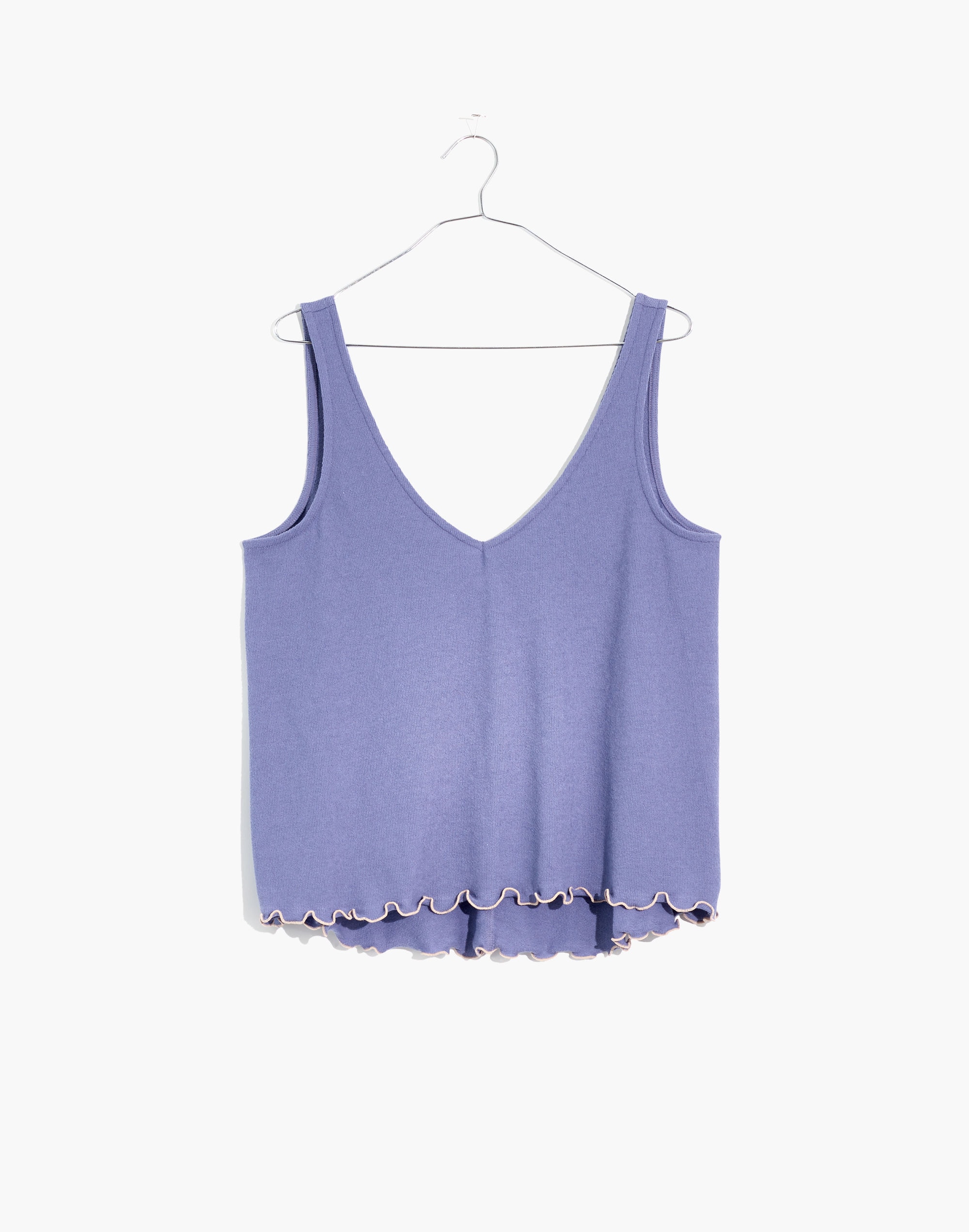 Terrycloth Knit Pajama Tank Top