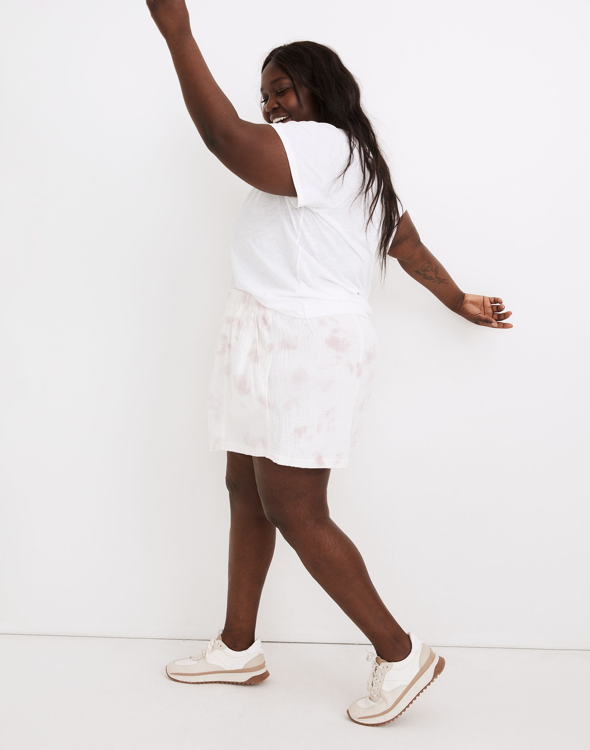 Plus Tie-Dye Lightspun Easy Pull-On Shorts