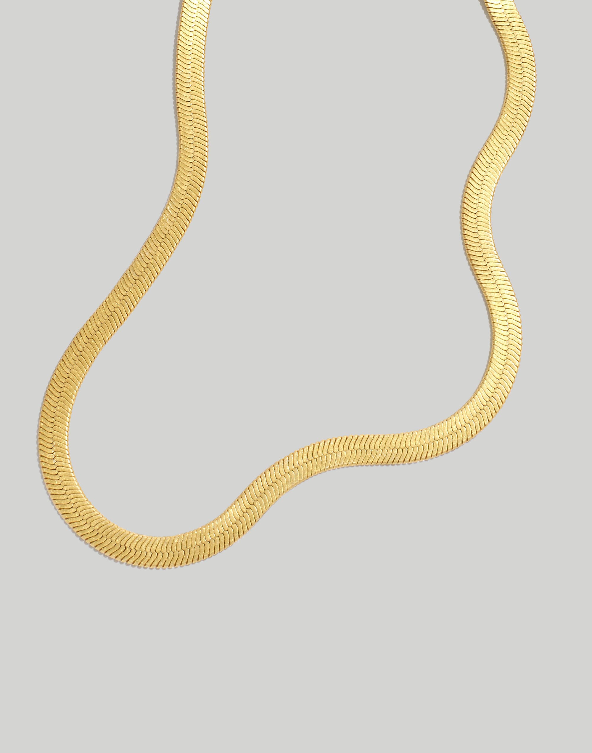 Chunky Herringbone Chain Necklace