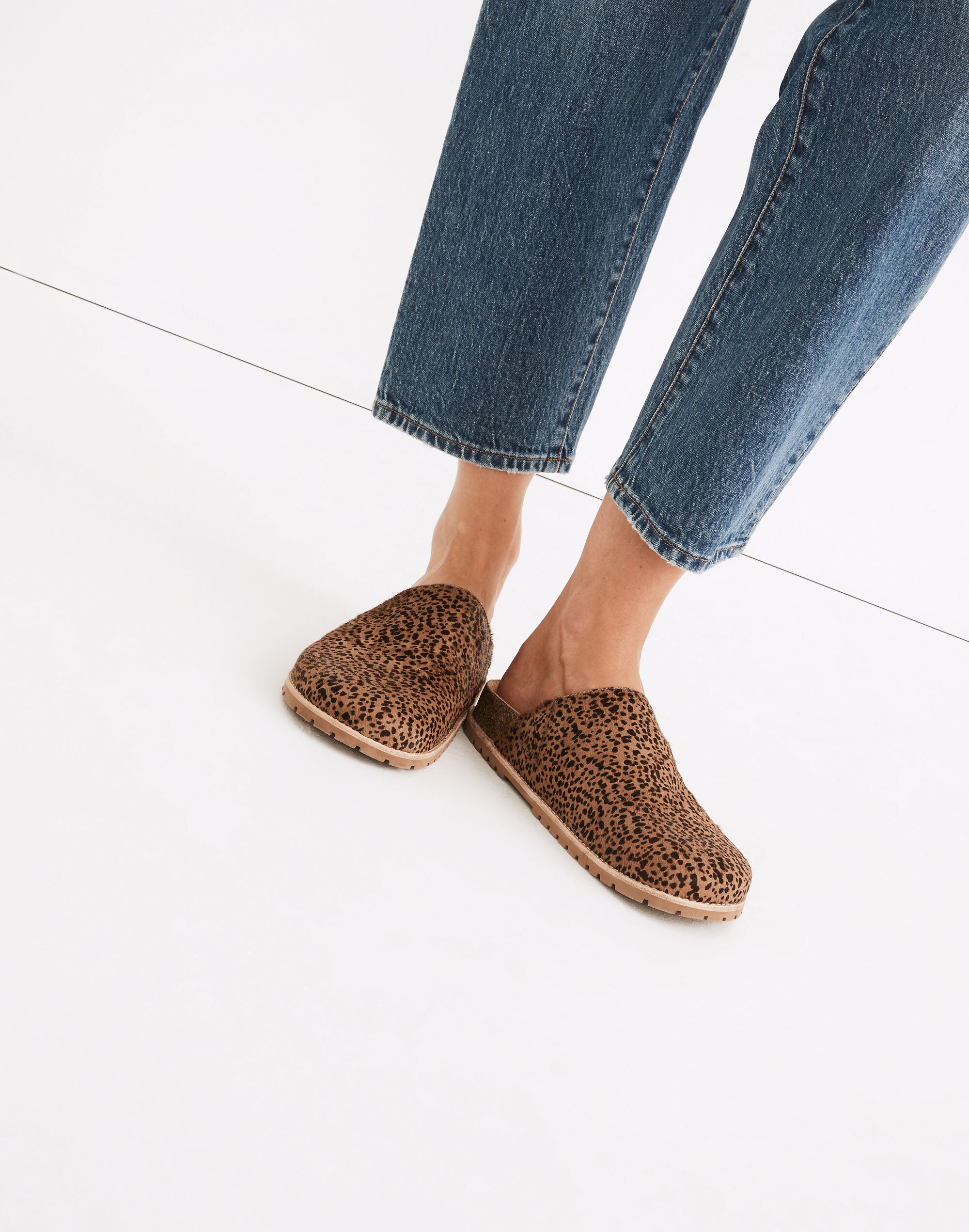 The Layne Clog Mule in Calf Hair