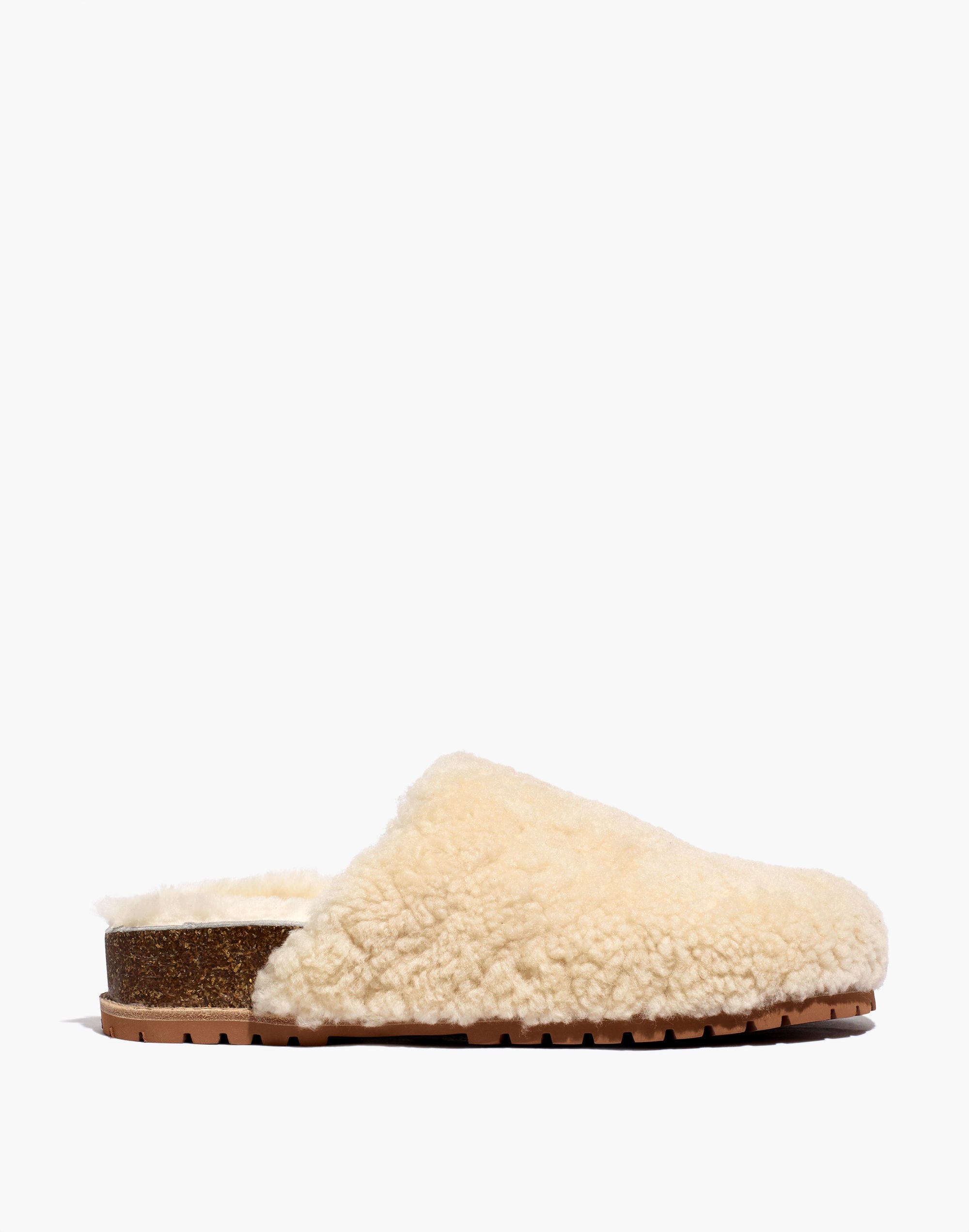 The Layne Clog Mule in Shearling