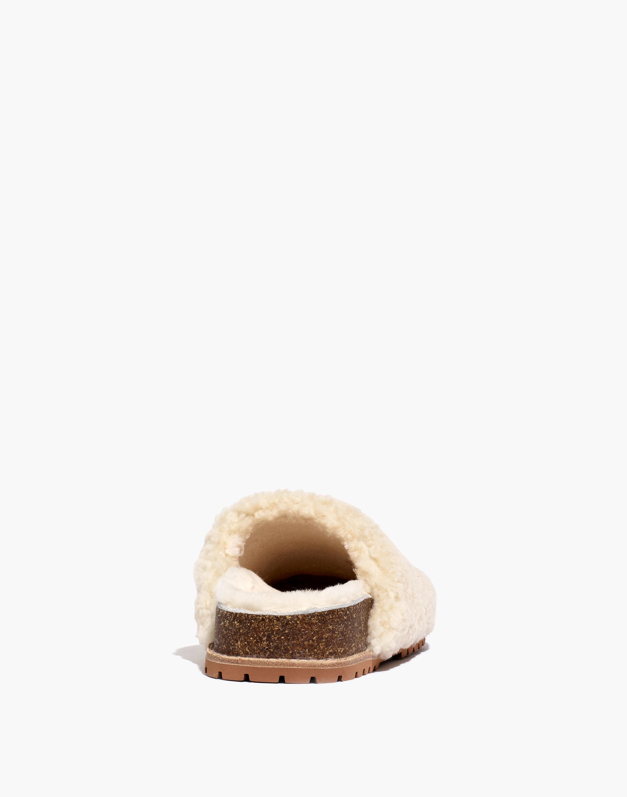 The Layne Clog Mule in Shearling