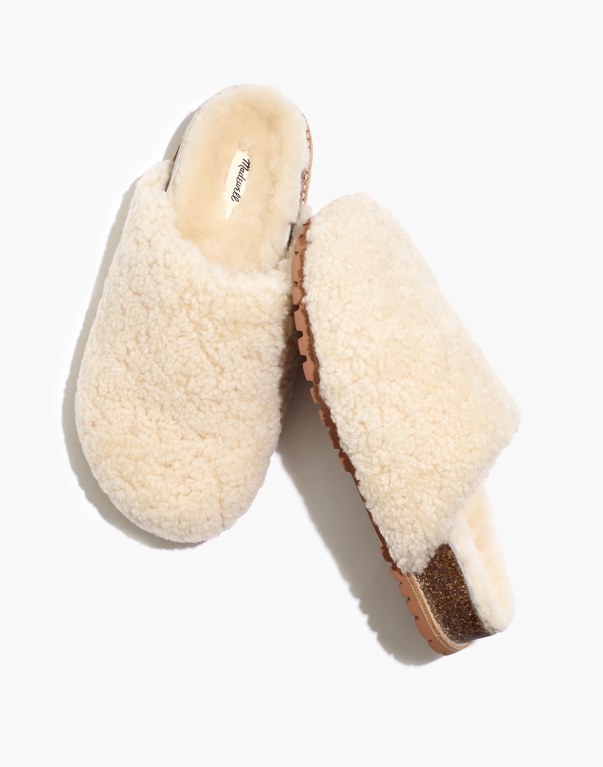 The Layne Clog Mule in Shearling