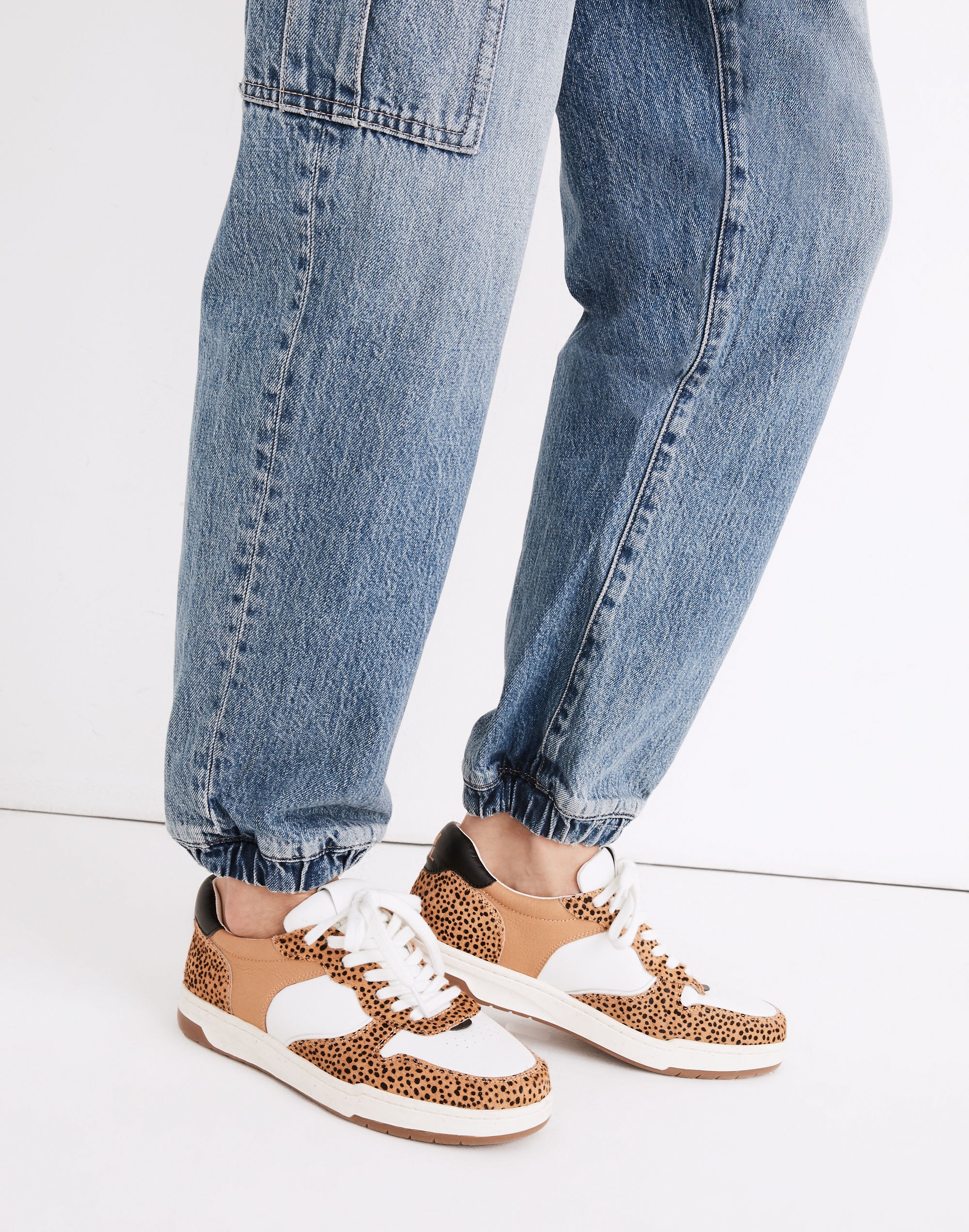 Court Sneakers in Spotted Calf Hair