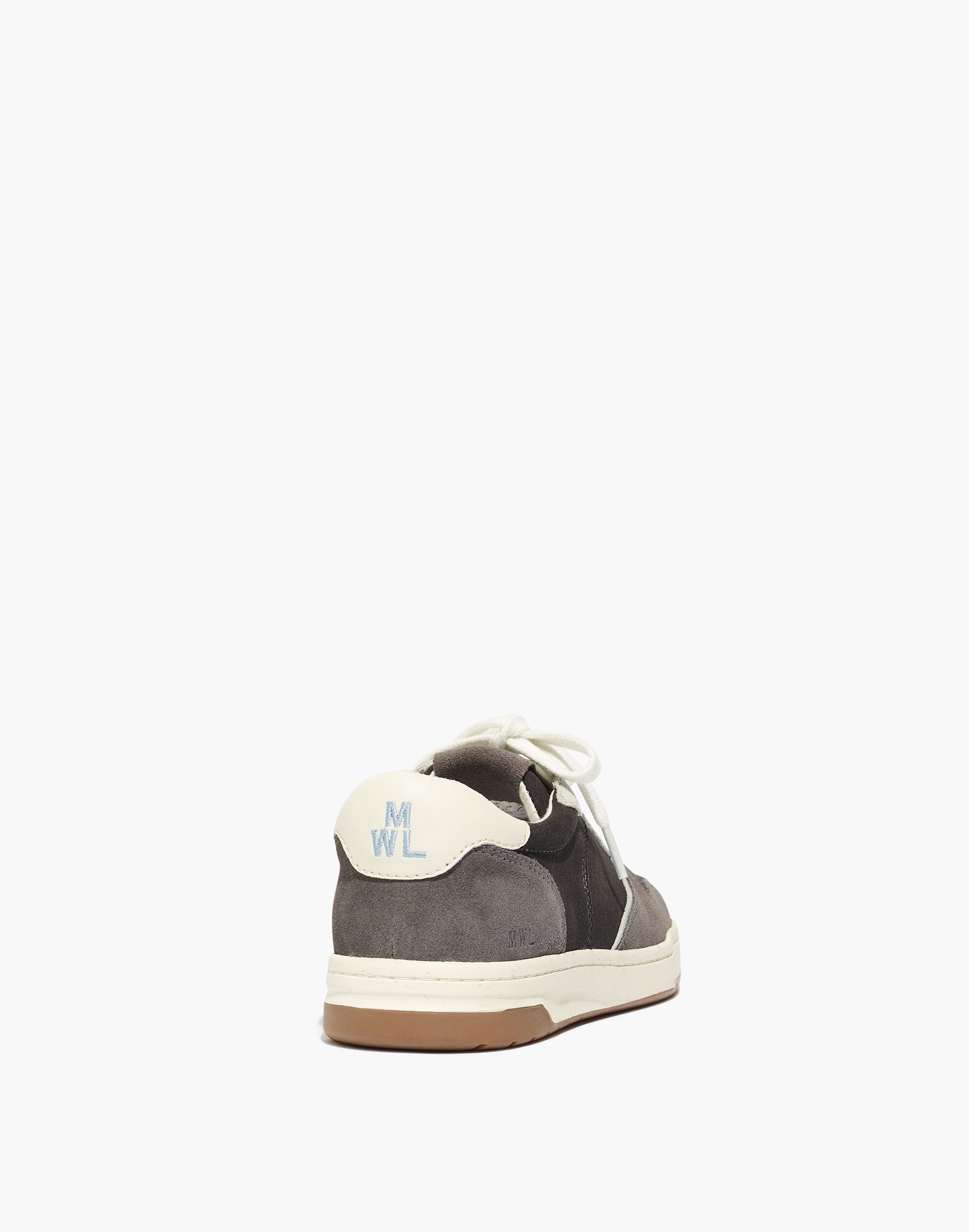 Court Sneakers in Dark Colorblock Nubuck and Suede