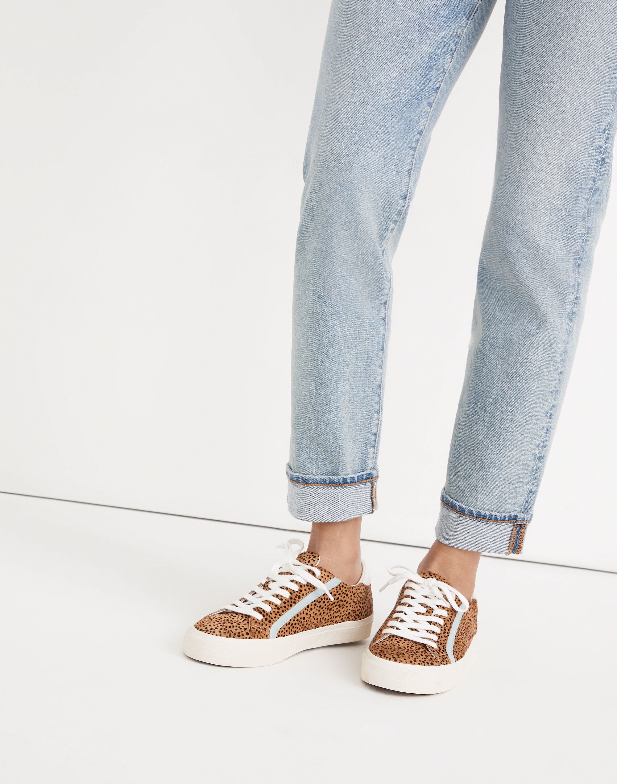 Sidewalk Low-Top Sneakers in Spotted Calf Hair