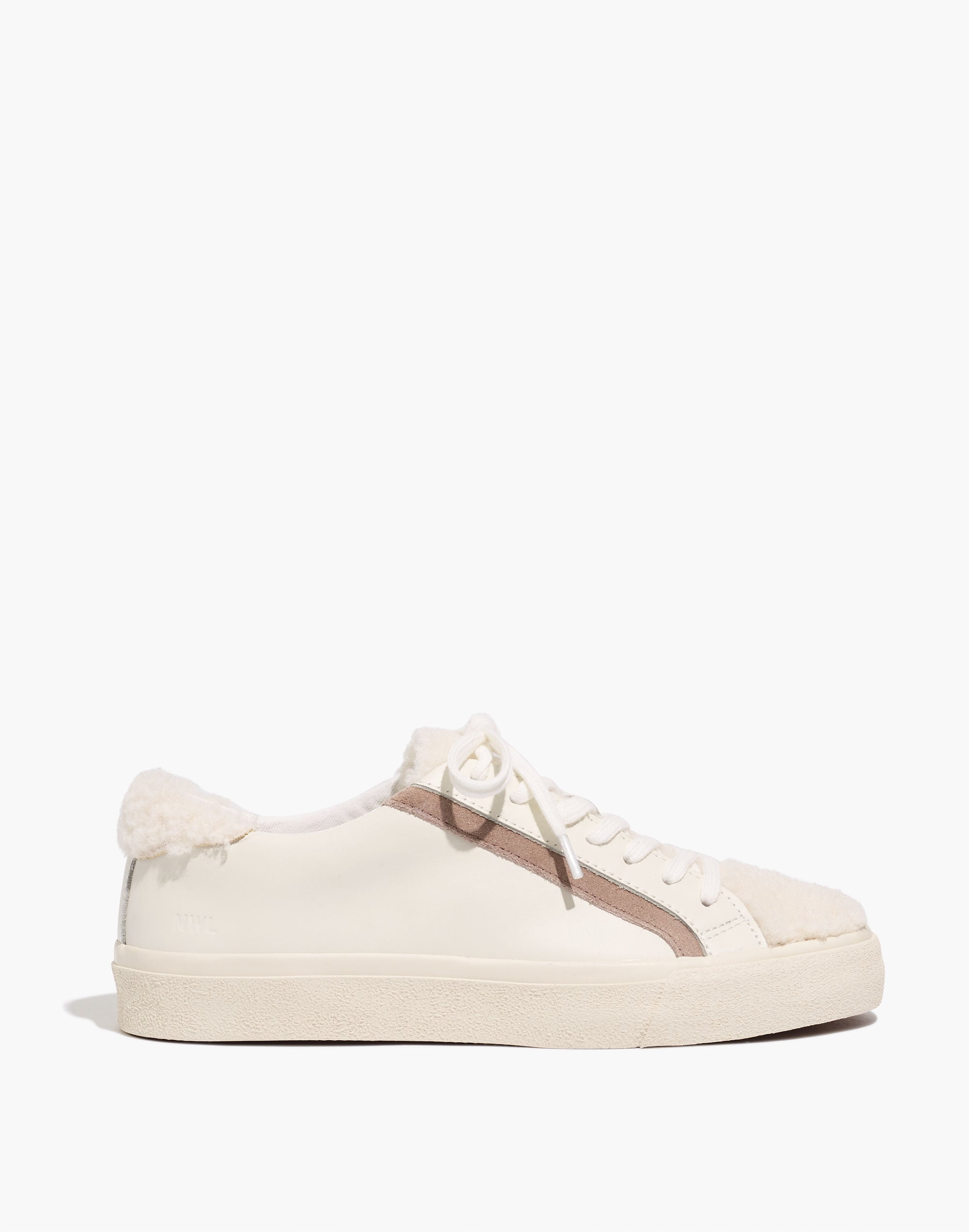 Sidewalk Low-Top Sneakers in Leather: Sherpa Edition
