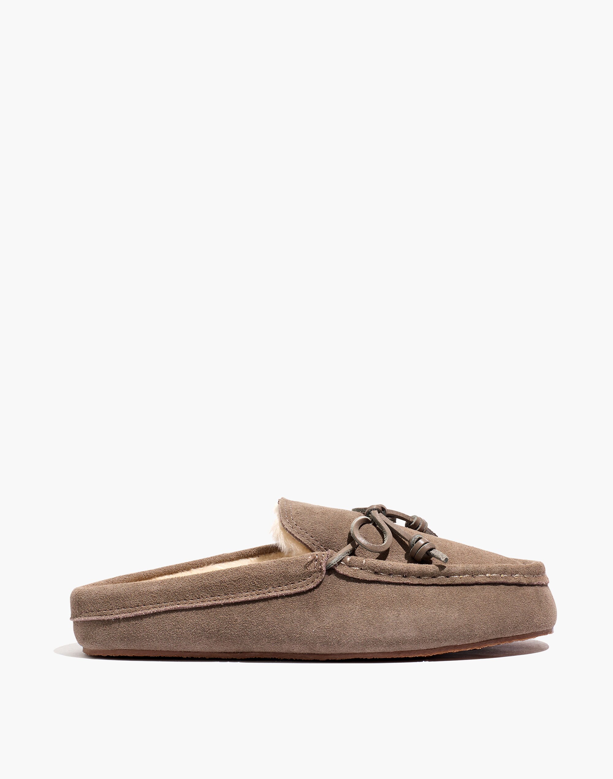 Suede Moccasin Scuff Slippers