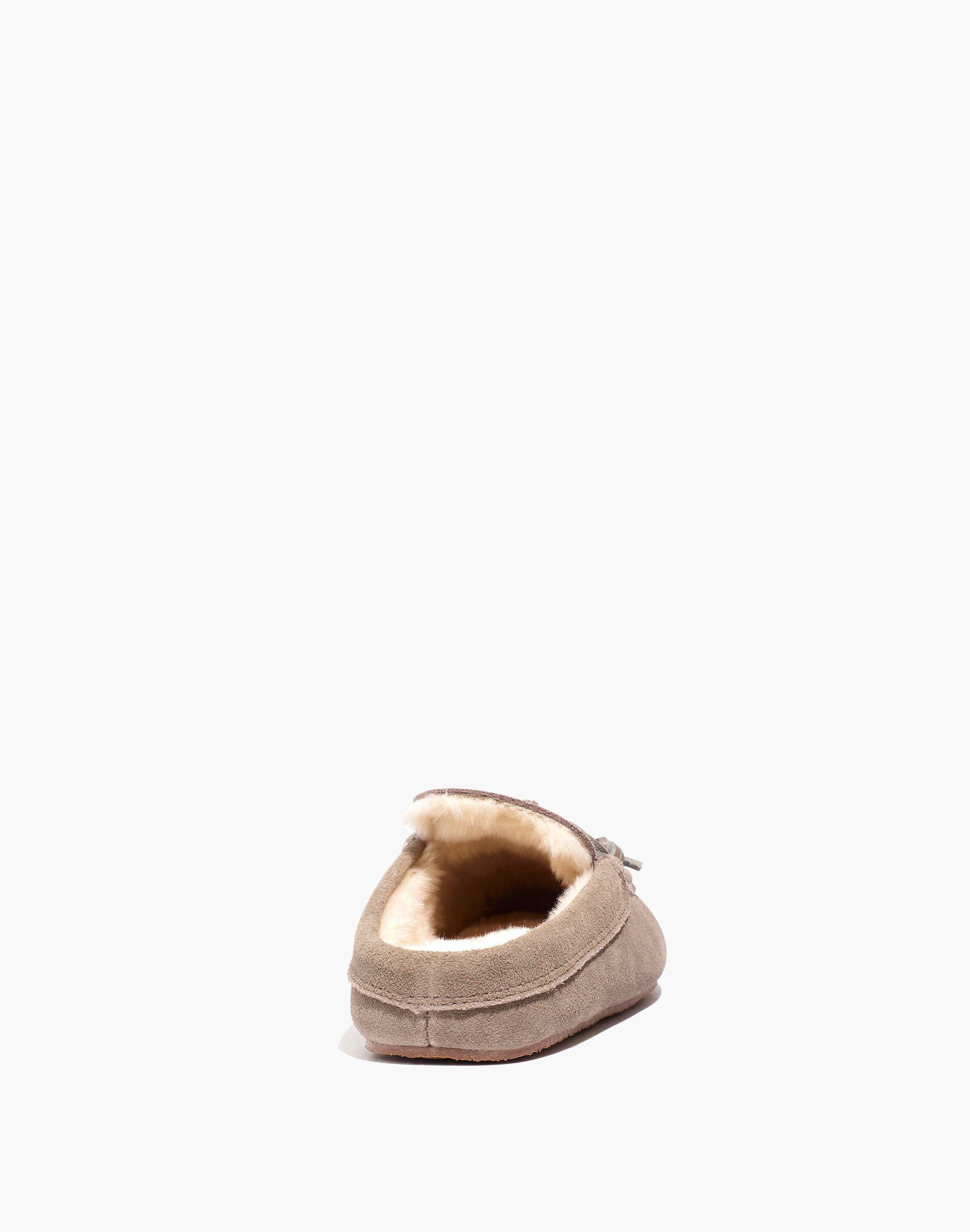 Suede Moccasin Scuff Slippers