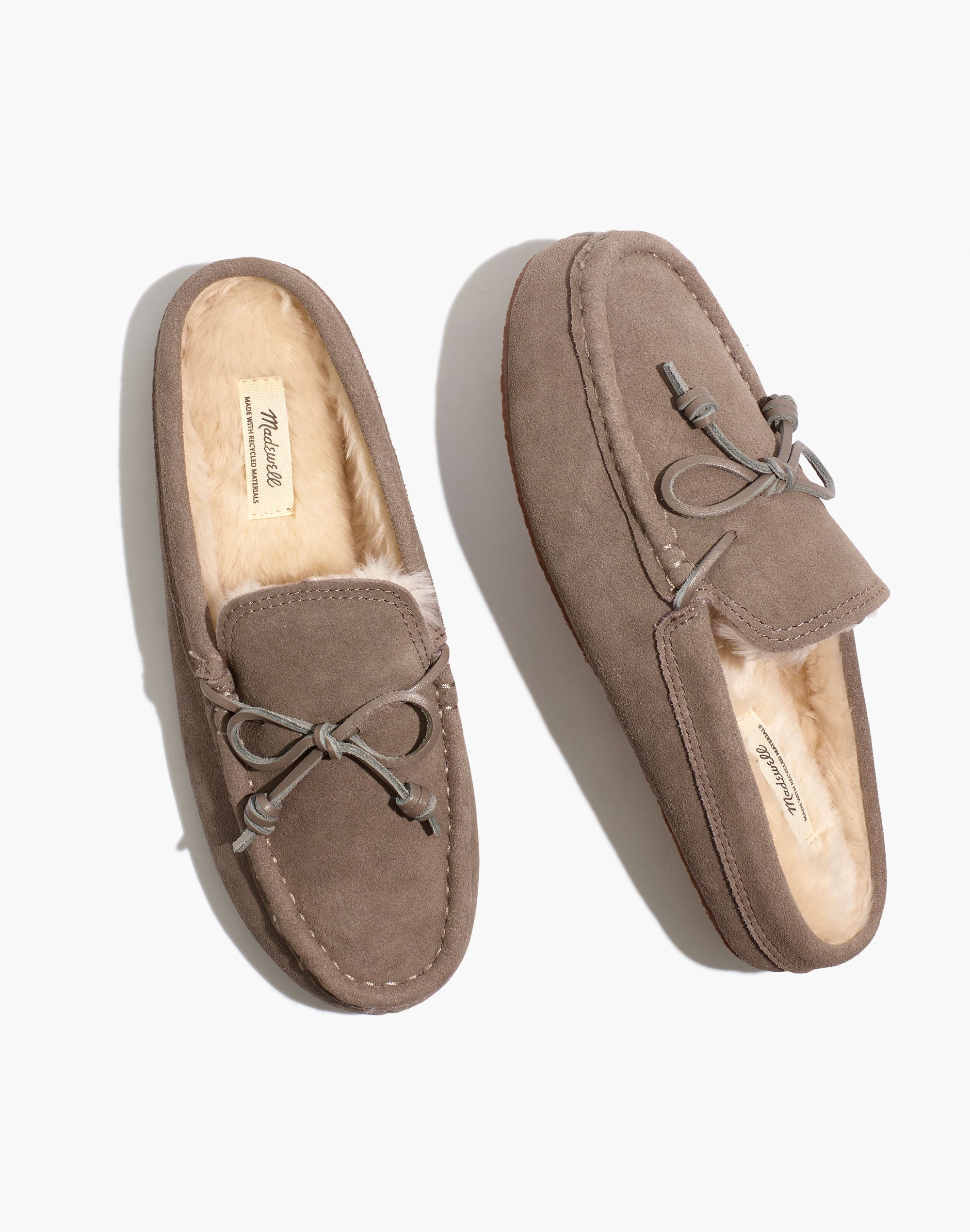 Suede Moccasin Scuff Slippers