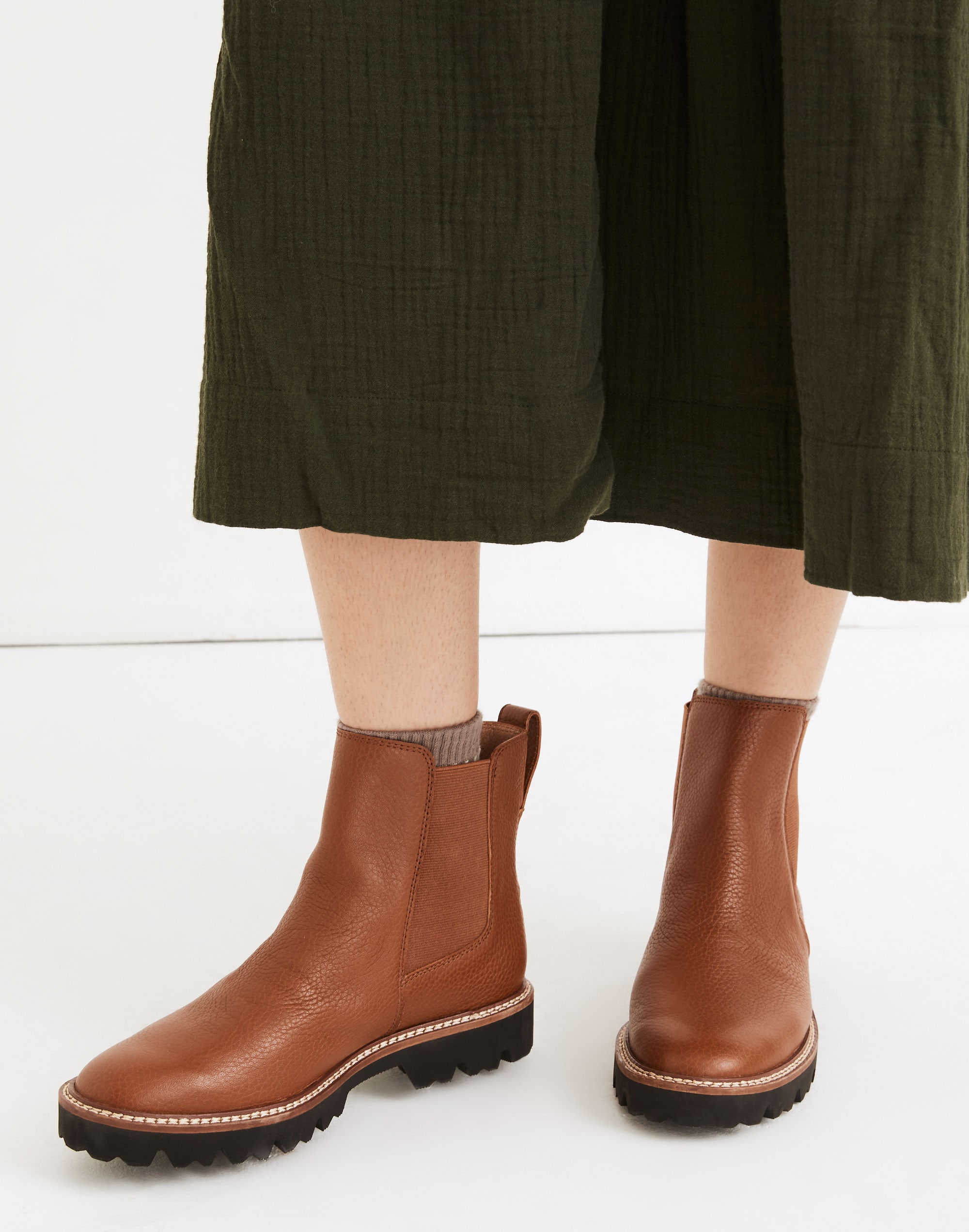 The Citywalk Lugsole Chelsea Boot in Leather